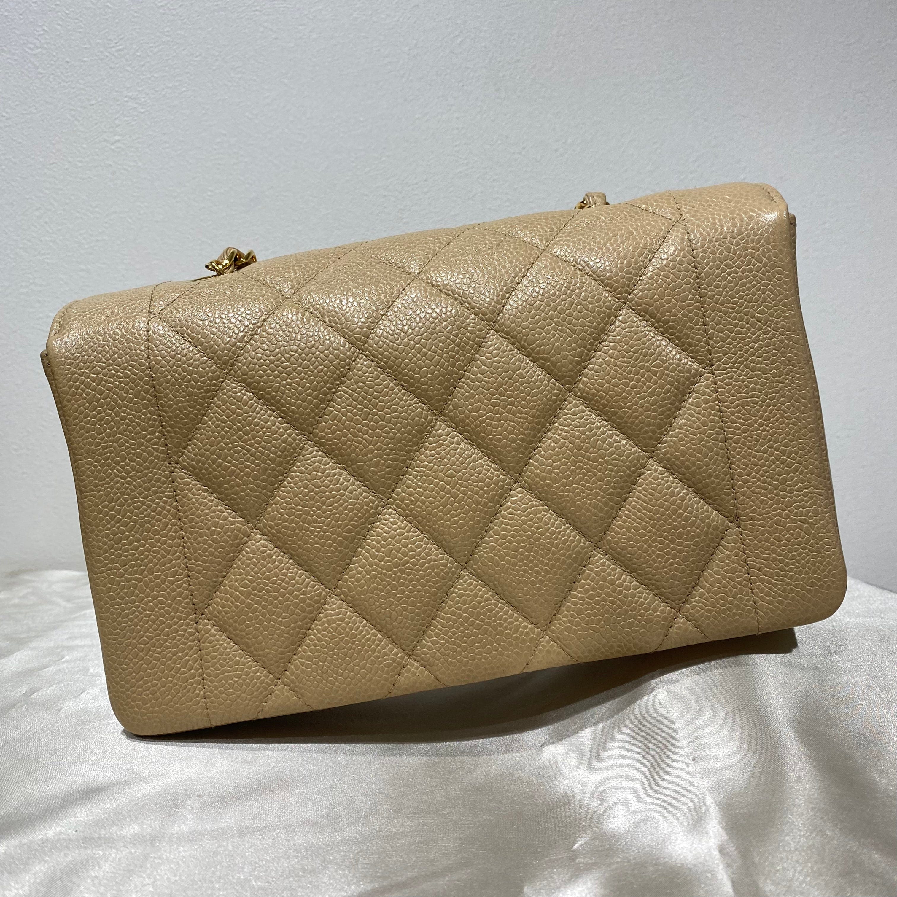 Chanel CHANEL VINTAGE DIANA SMALL BEIGE CAVIAR SKIN 90188207