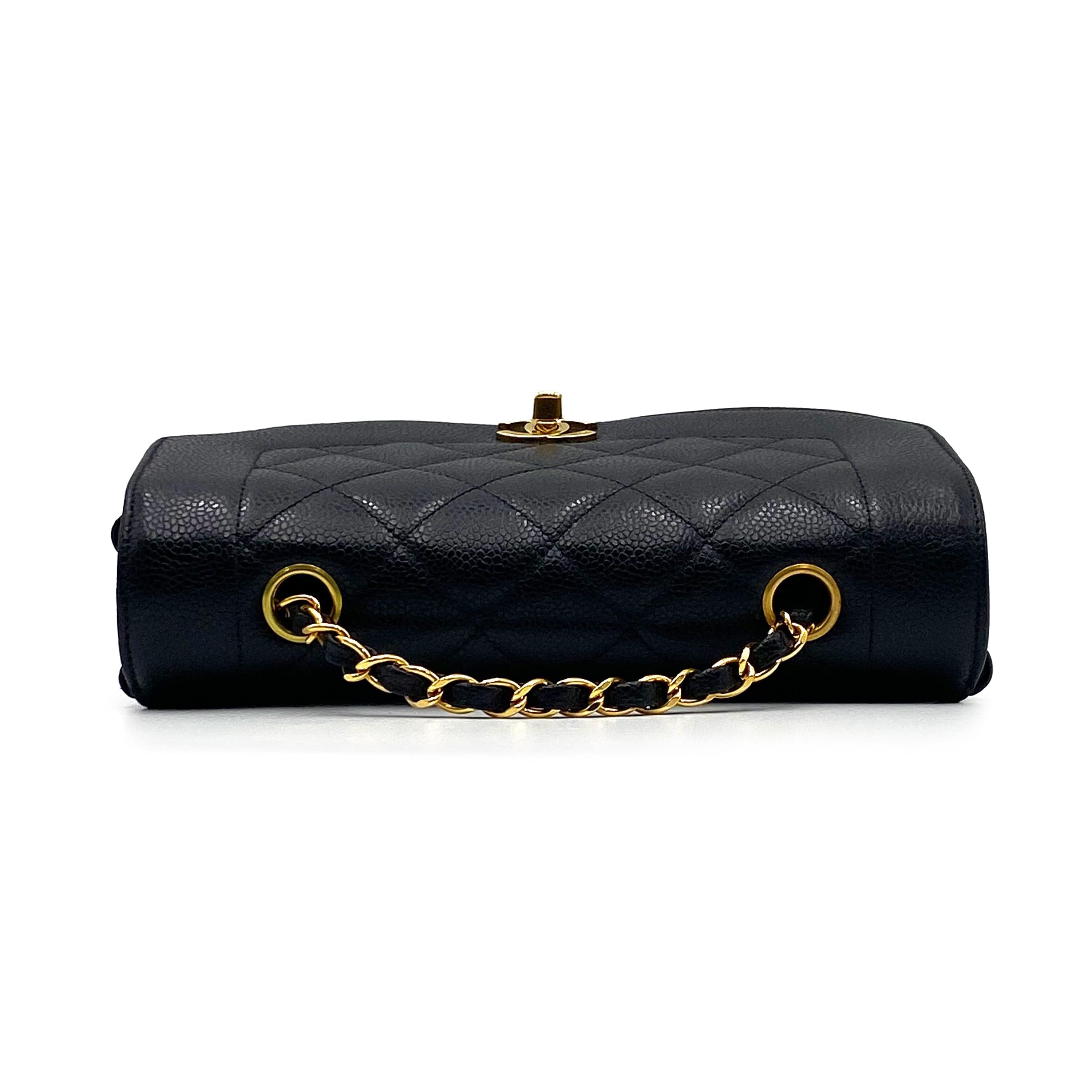 Chanel Chanel Vintage Diana Small Black Caviar 90225658