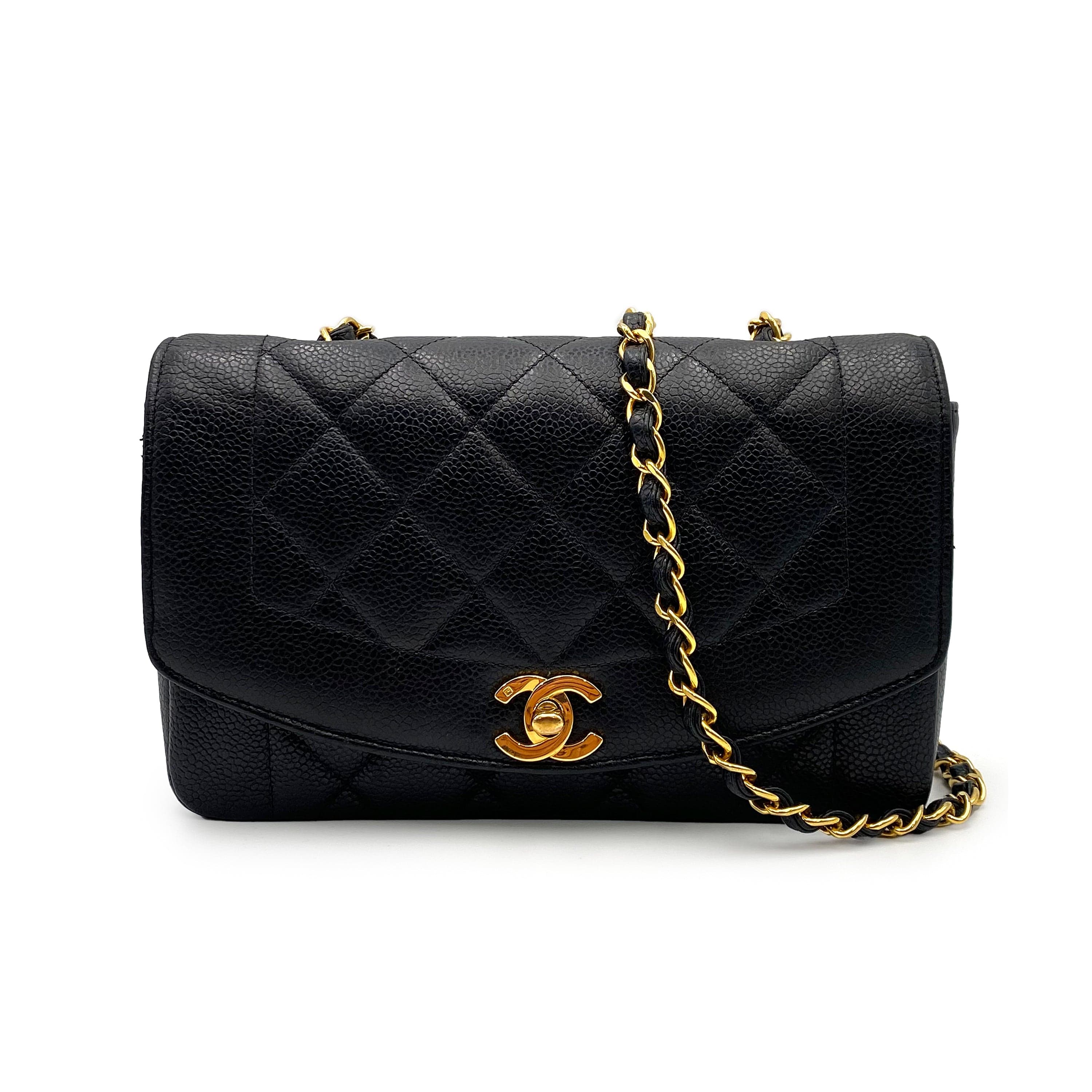 Chanel Chanel Vintage Diana Small Black Caviar GHW #3 90201171