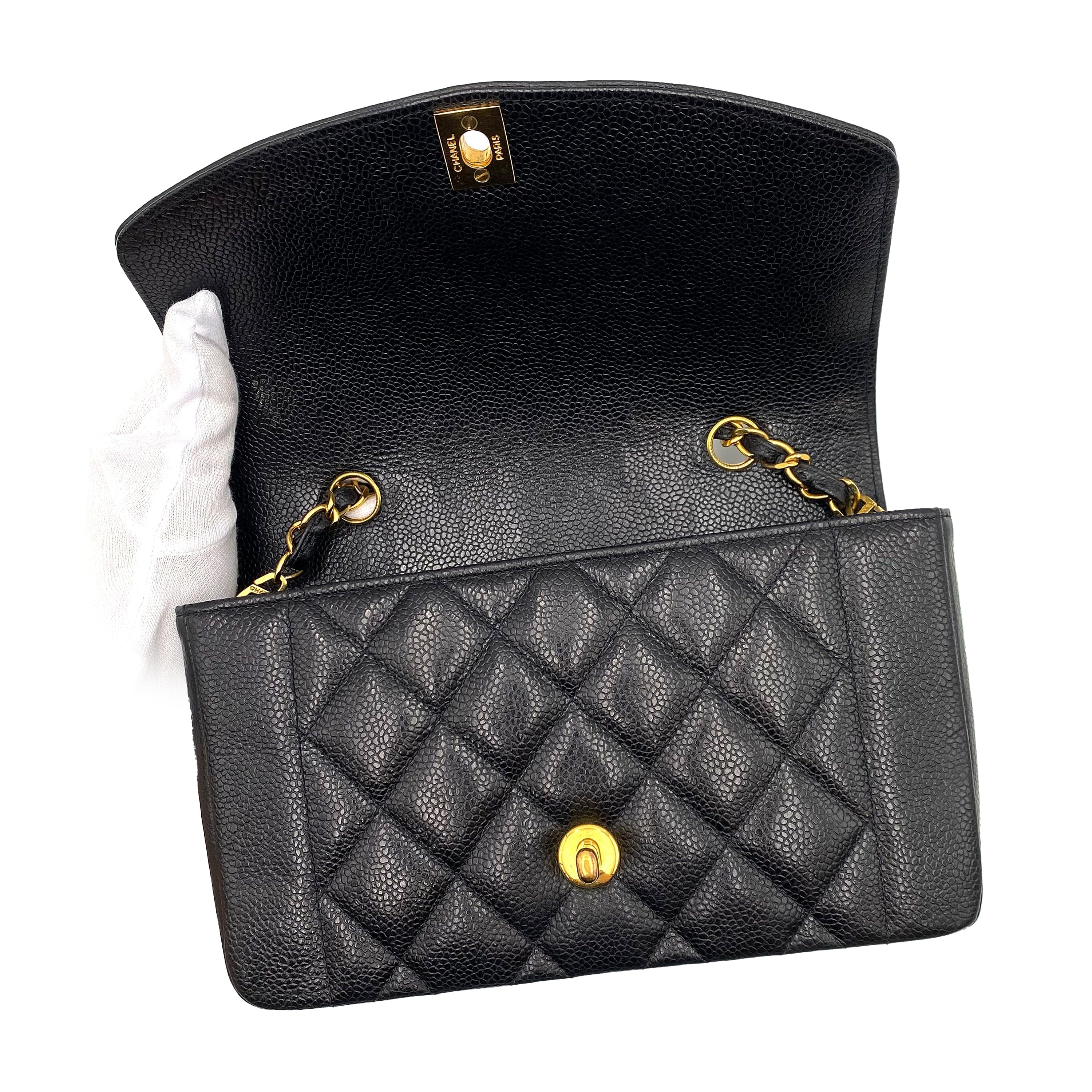 Chanel Chanel Vintage Diana Small Black Caviar GHW #3 90201171