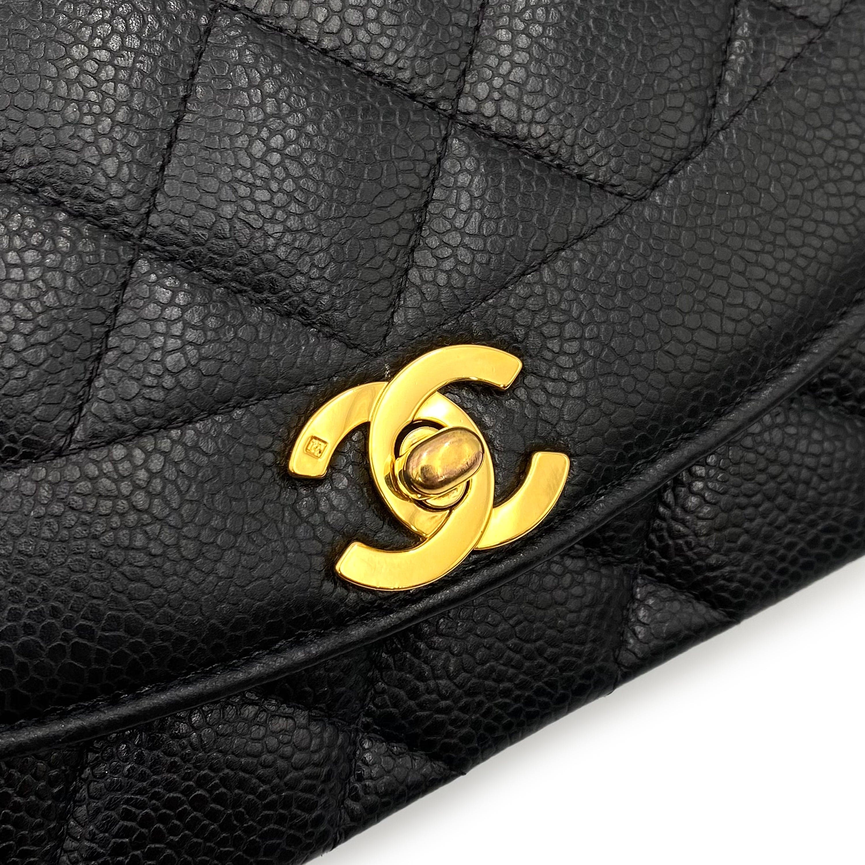 Chanel Chanel Vintage Diana Small Black Caviar GHW #3 90201171