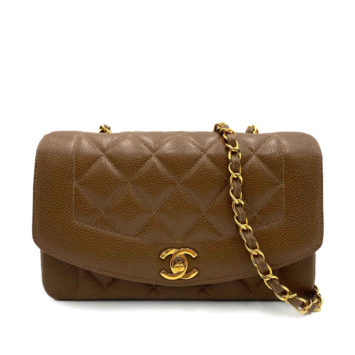 Chanel Chanel Vintage Diana Small Brown Caviar GHW #3 90237316