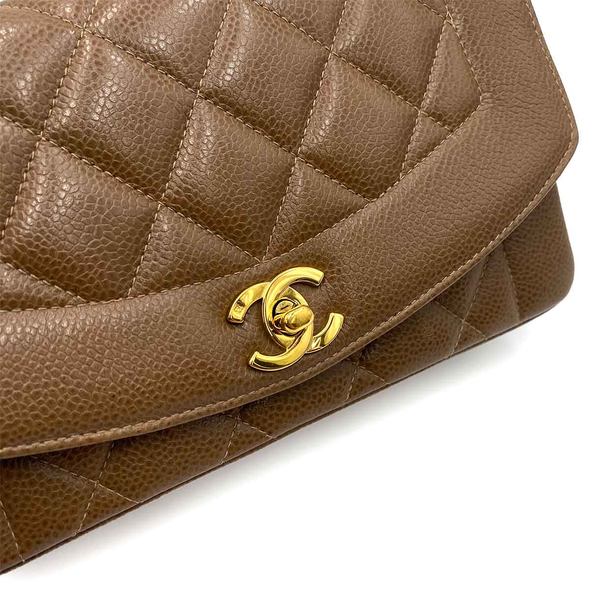 Chanel Chanel Vintage Diana Small Brown Caviar GHW #3 90237316