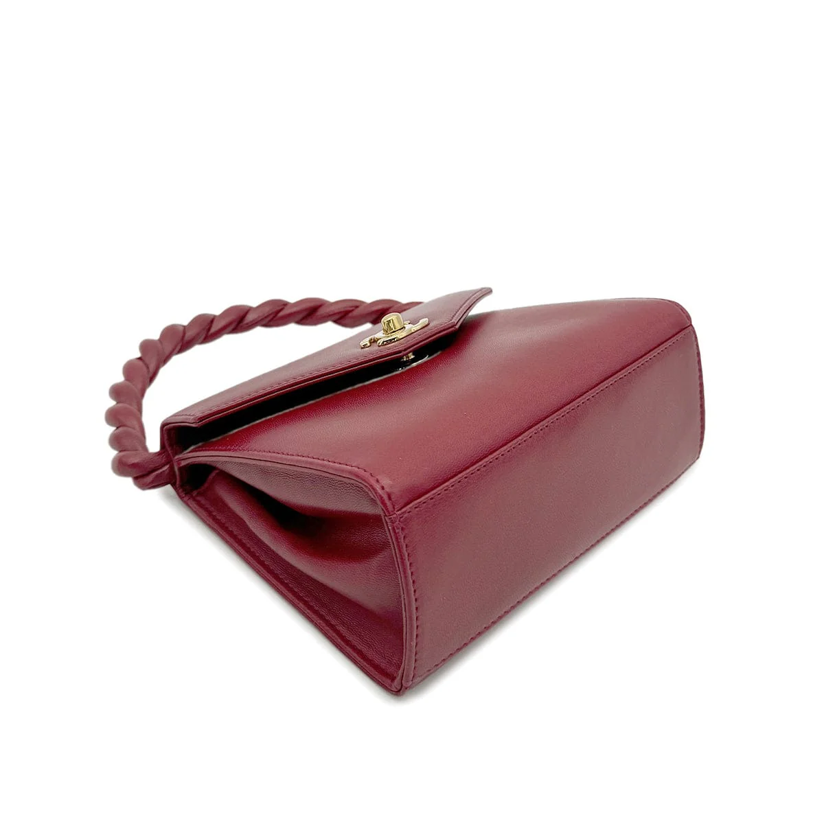 Chanel CHANEL VINTAGE HAND BAG RED LAMB SKIN 90268197