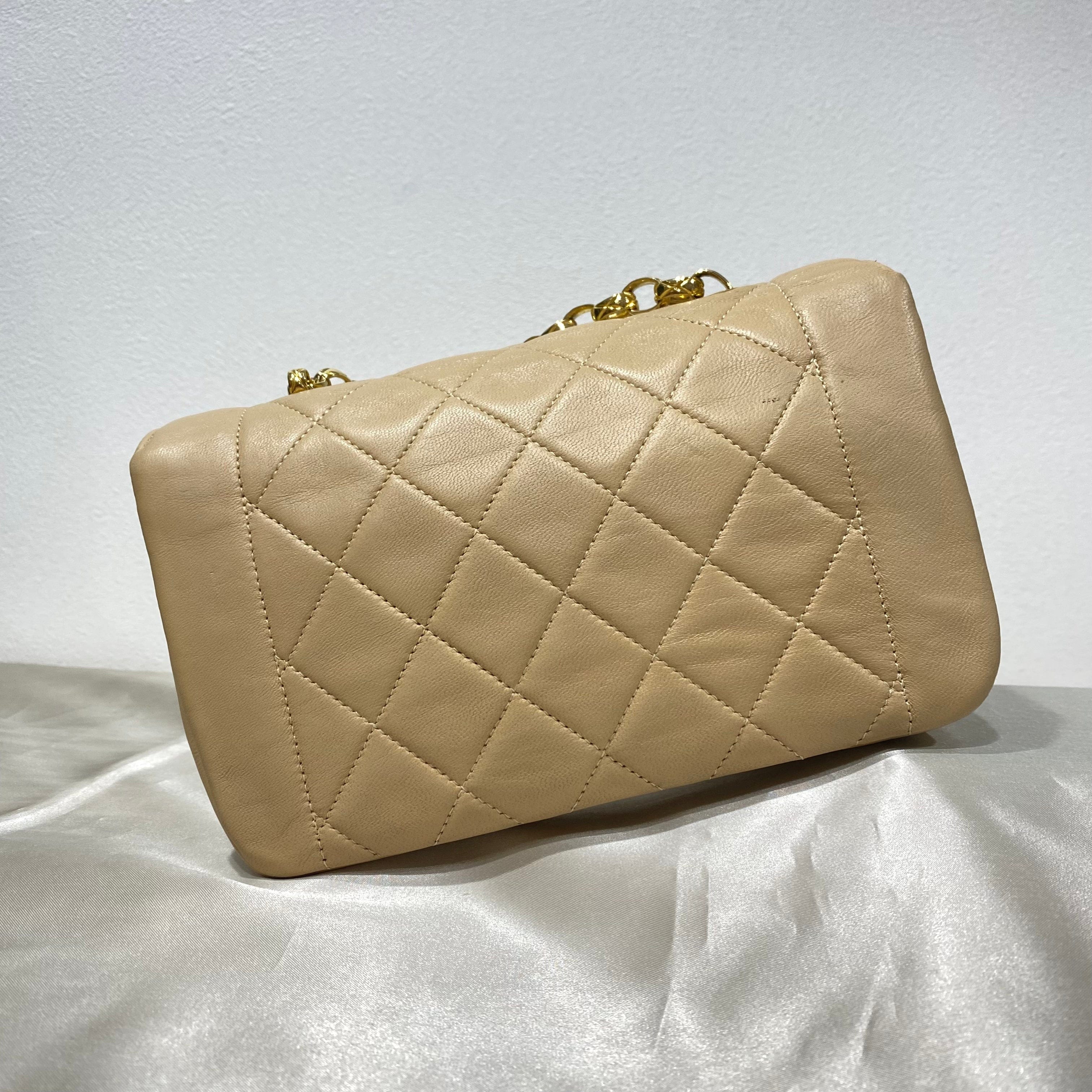 Chanel Chanel Vintage Mini Bijou Beige Lambskin GHW #1