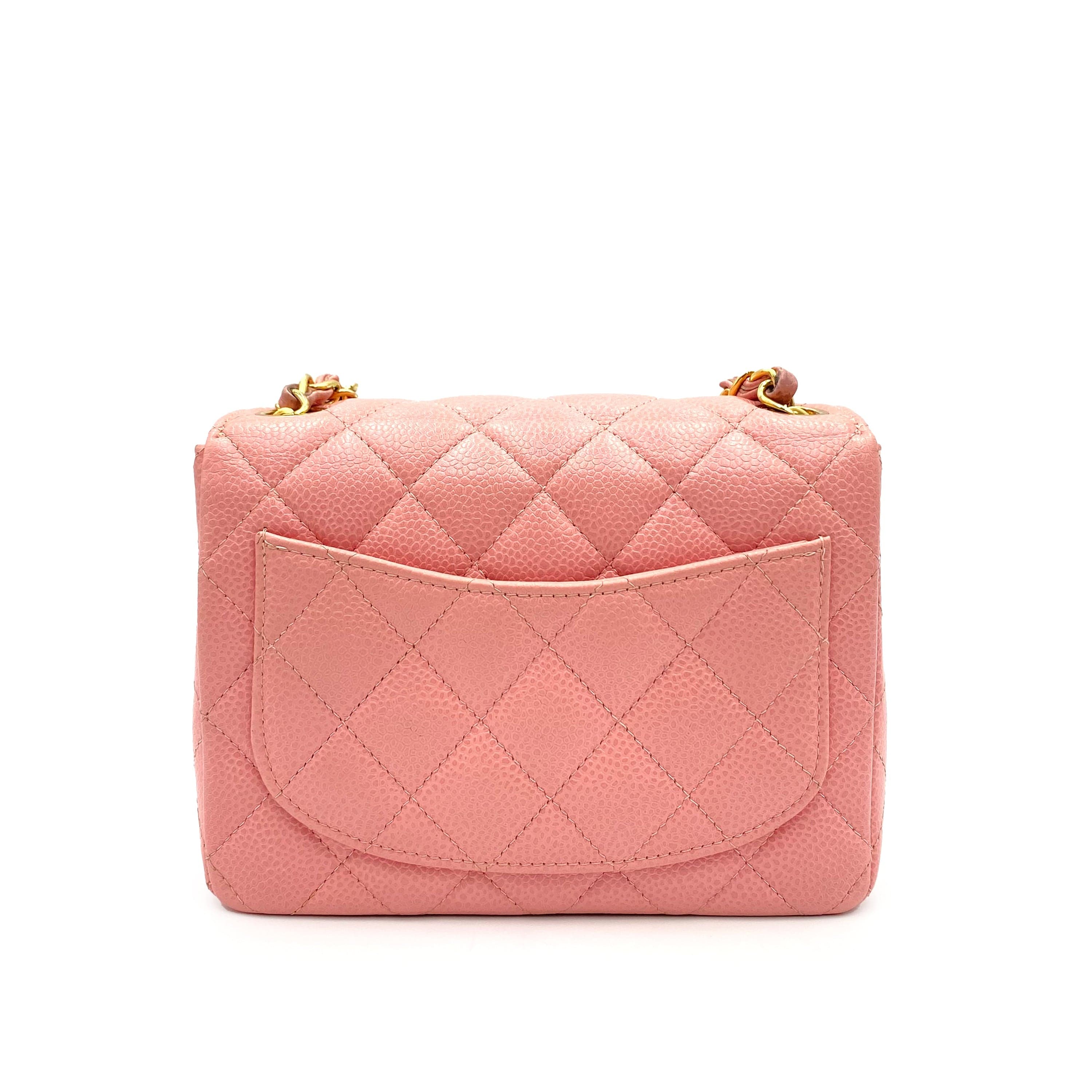 Chanel Chanel Vintage Mini Square Pink Caviar GHW #9 90230894