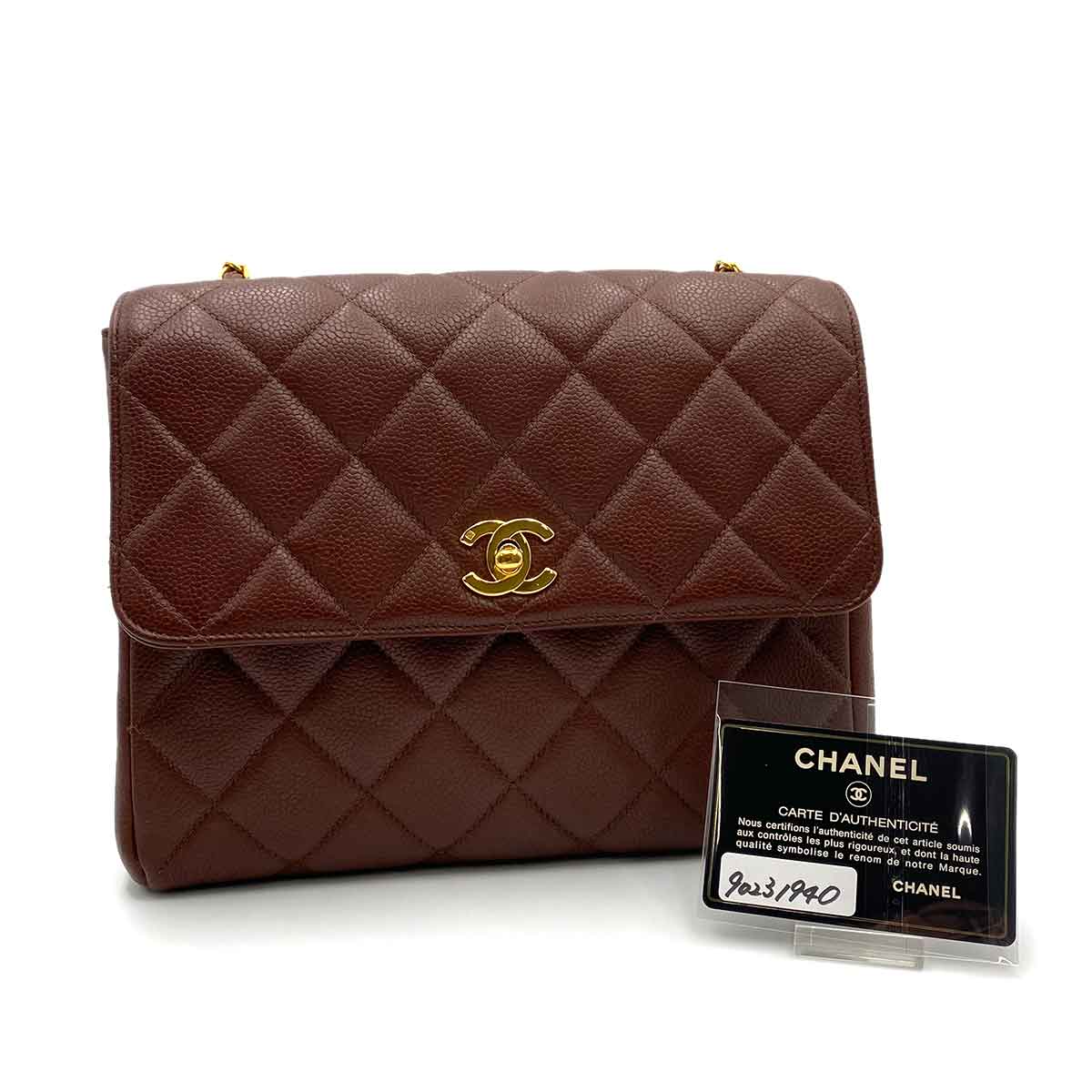 Chanel Chanel Vintage Satchel Brown Caviar GHW #4 90231940