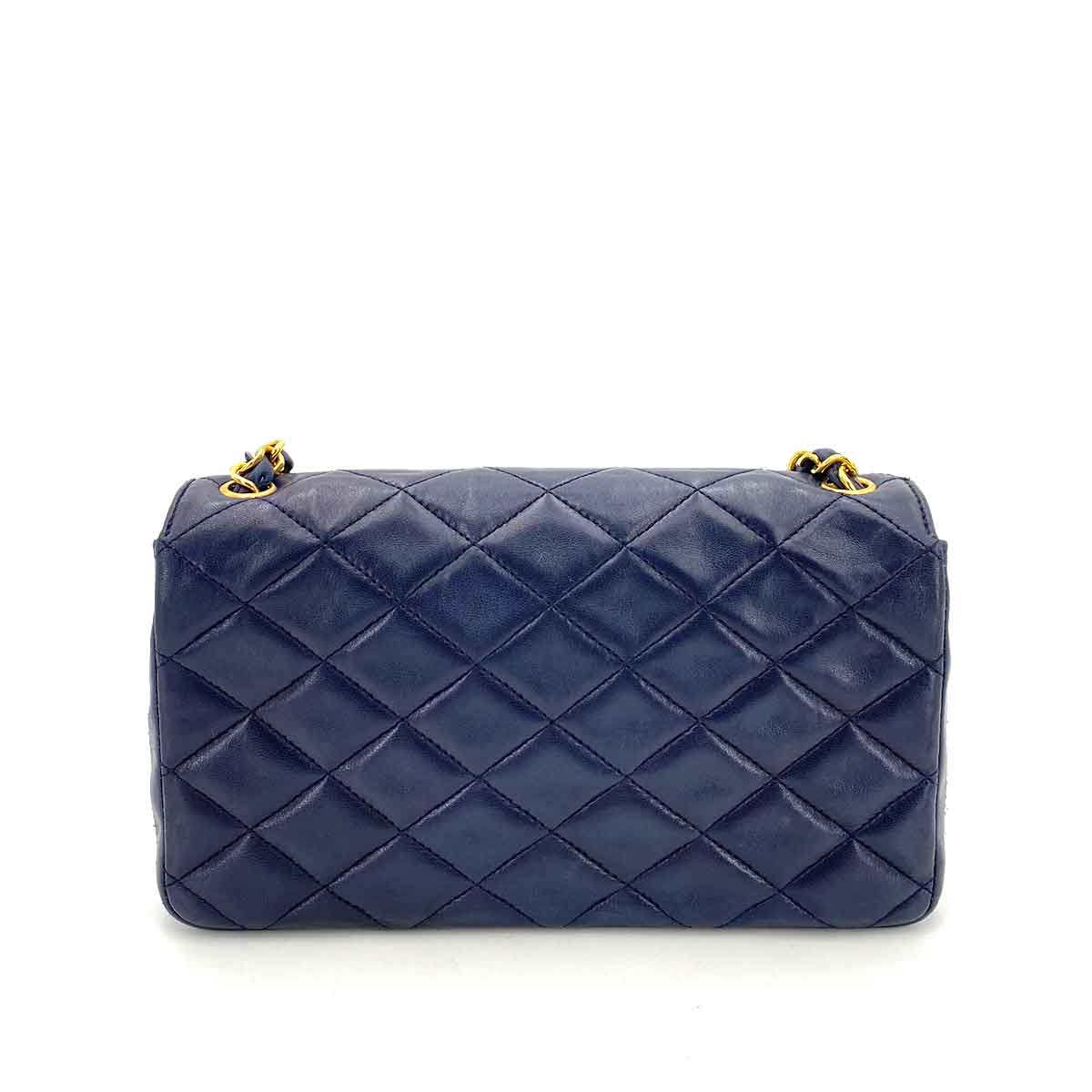 CHANEL Chanel Vintage XXL CC Navy Lambskin GHW #1 90242971