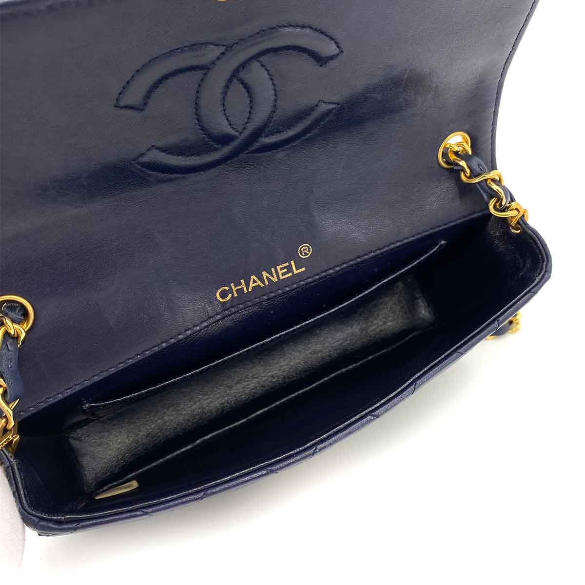 CHANEL Chanel Vintage XXL CC Navy Lambskin GHW #1 90242971