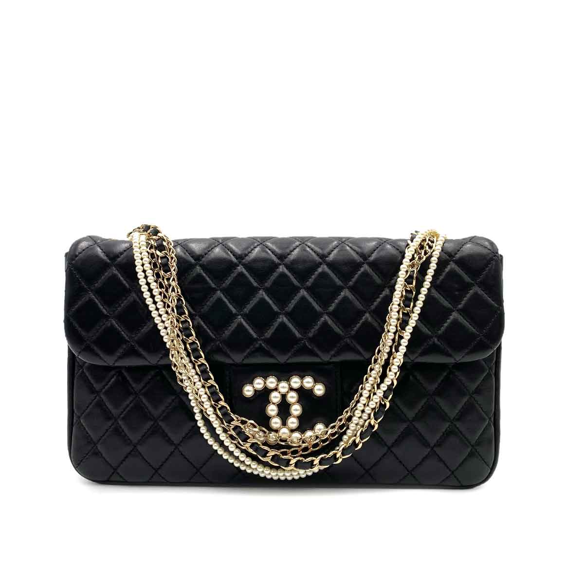 chanel CHANEL WESTMINSTER BLACK LAMB SKIN 90237333