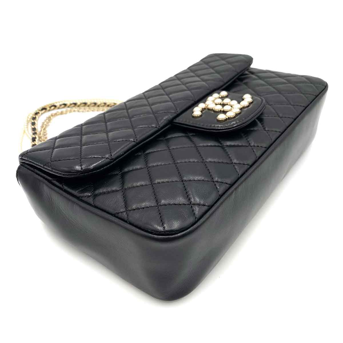 chanel CHANEL WESTMINSTER BLACK LAMB SKIN 90237333