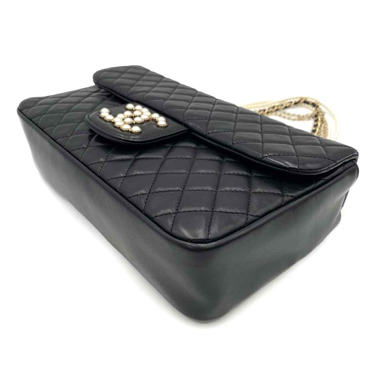 chanel CHANEL WESTMINSTER BLACK LAMB SKIN 90237333