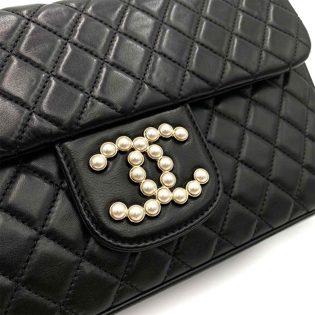 chanel CHANEL WESTMINSTER BLACK LAMB SKIN 90237333