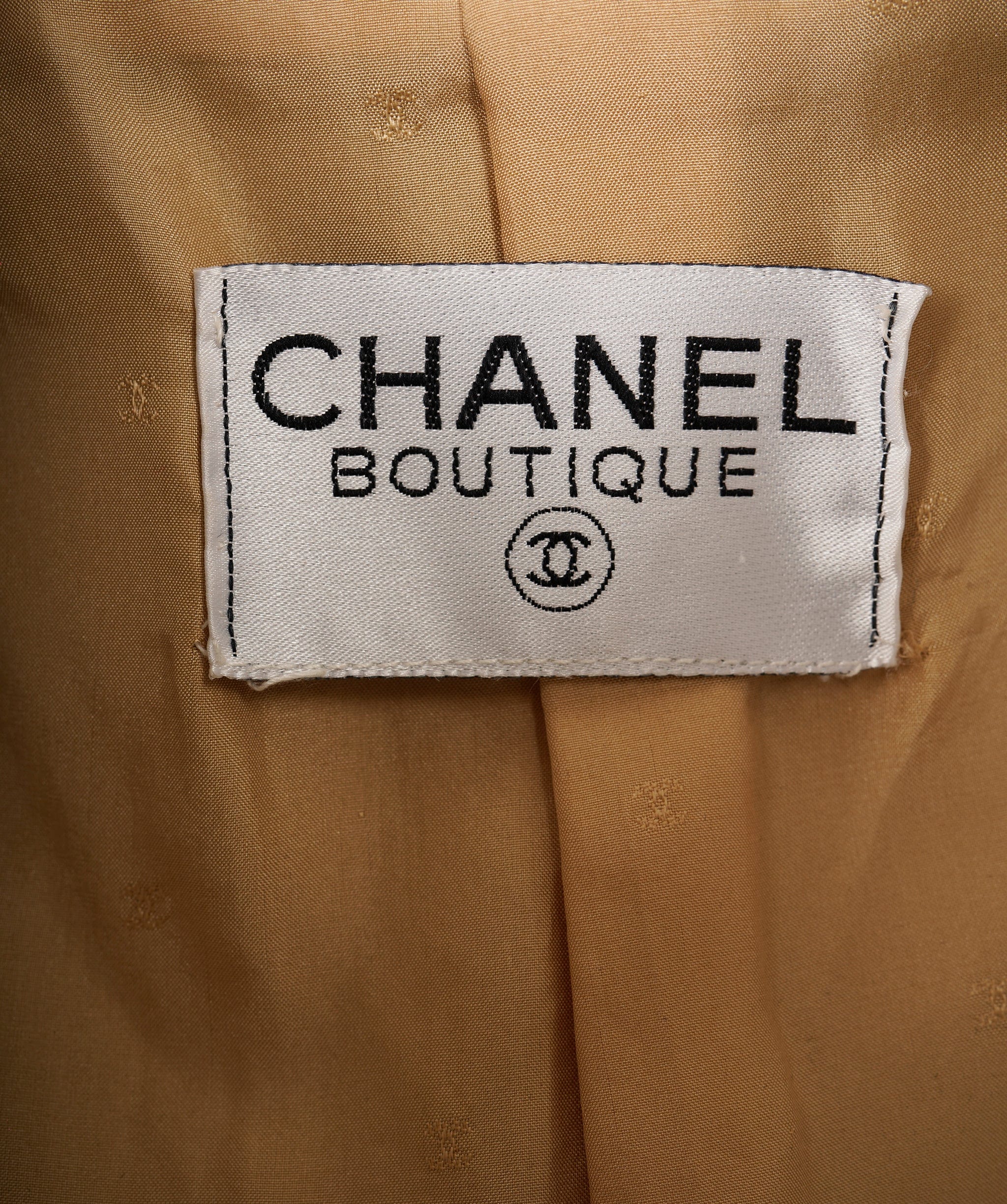 Chanel Chanel 017 #40 lambskin leather crop jacket  ASL9220