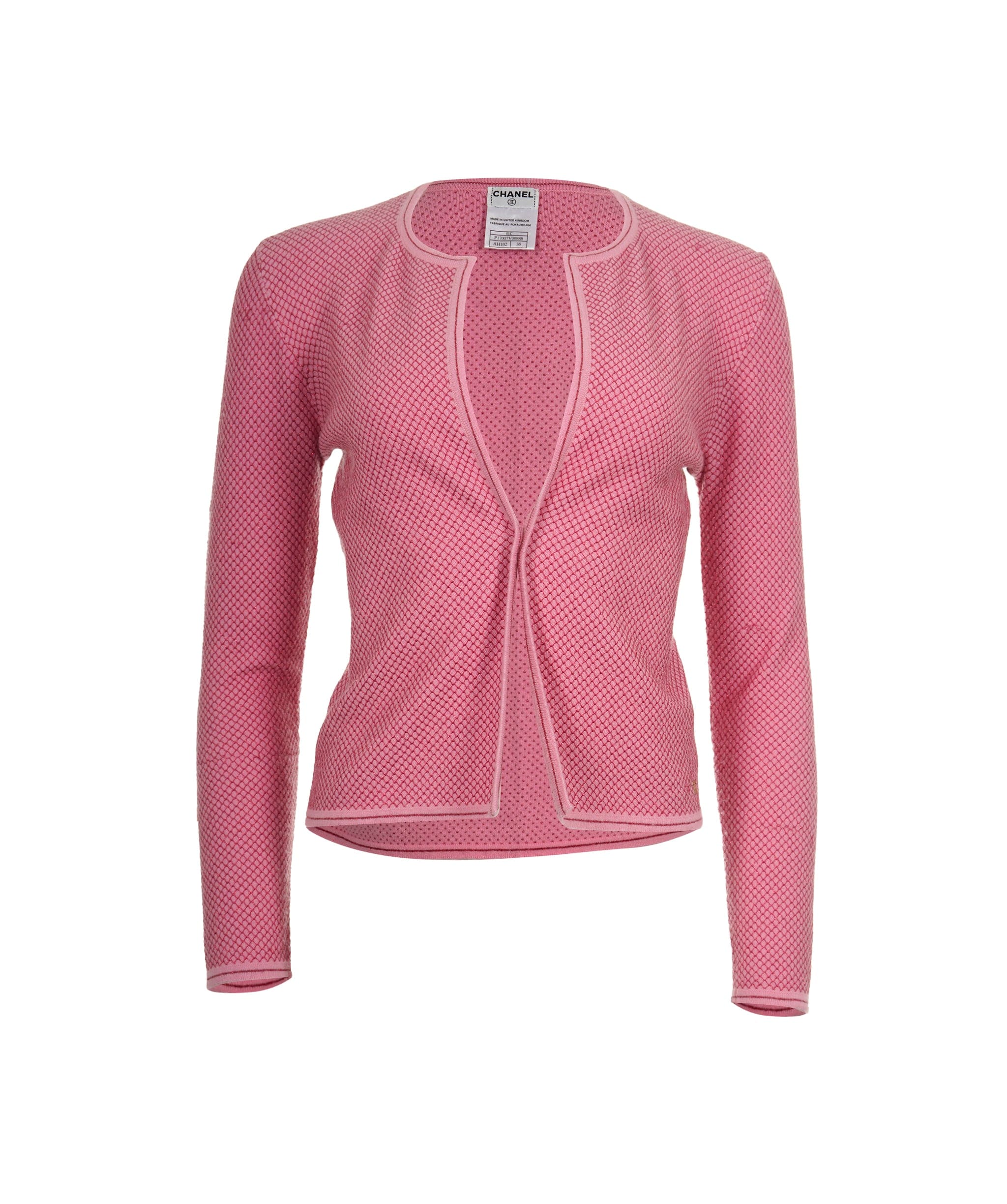 Chanel Chanel 01C Knit Cardigan Pink ASL8307