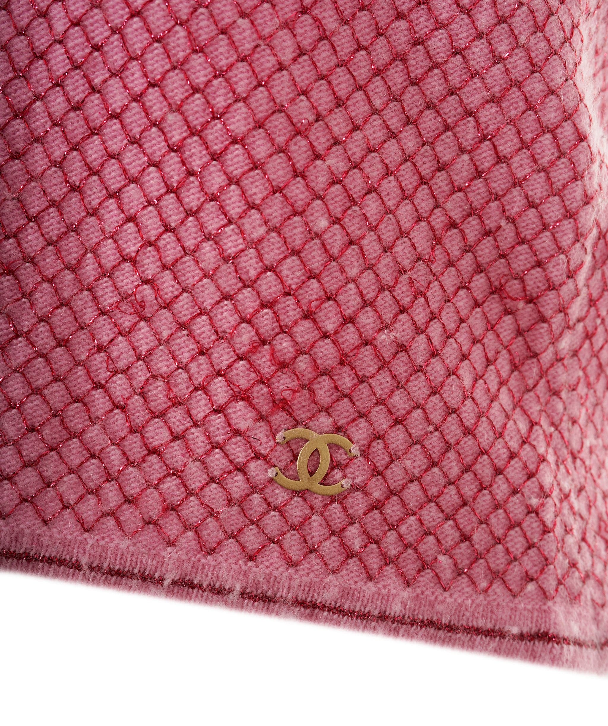 Chanel Chanel 01C Knit Top Pink ASL8306