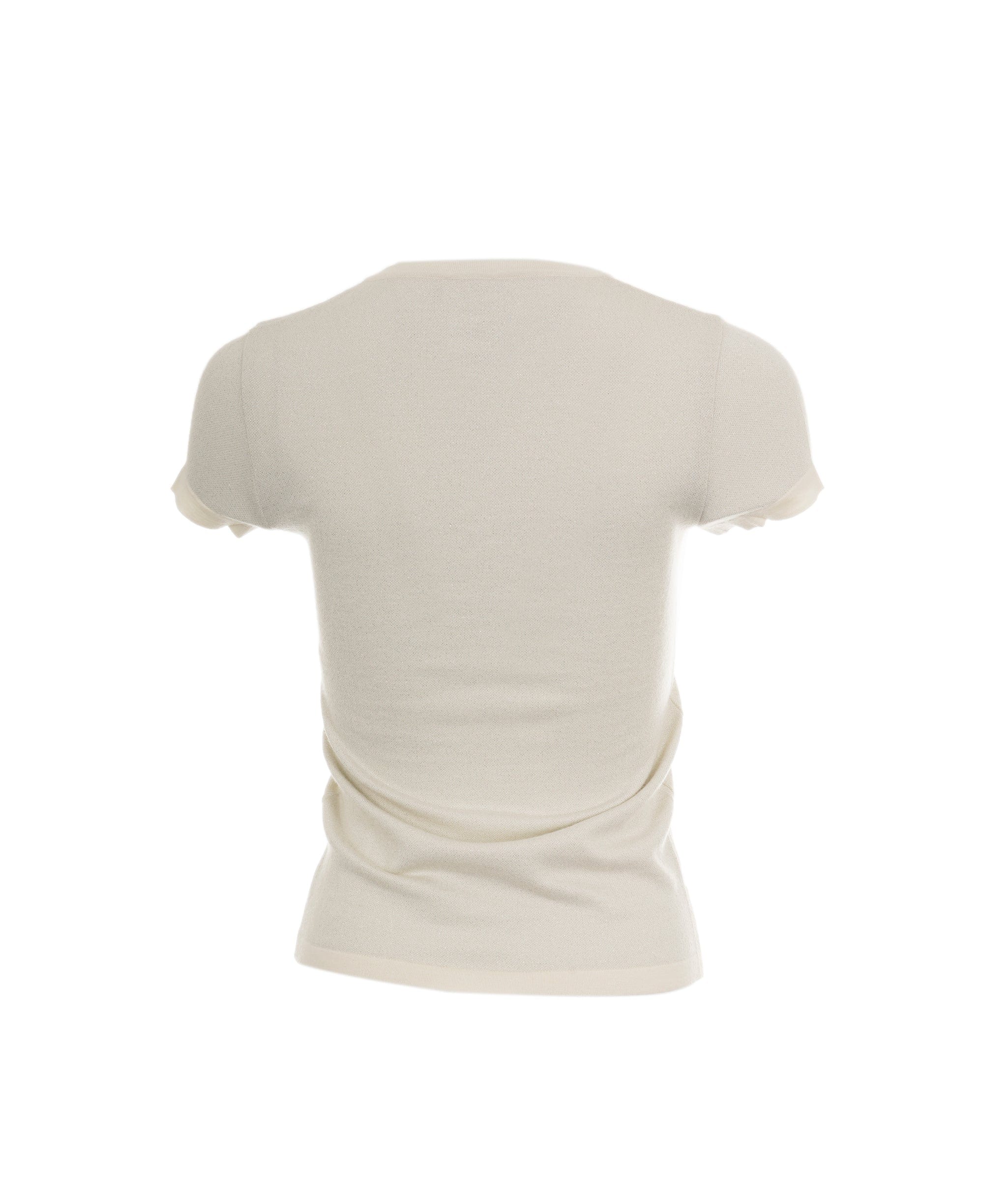 Chanel Chanel 06A Pocket Cashmere Top Cream ASL8239