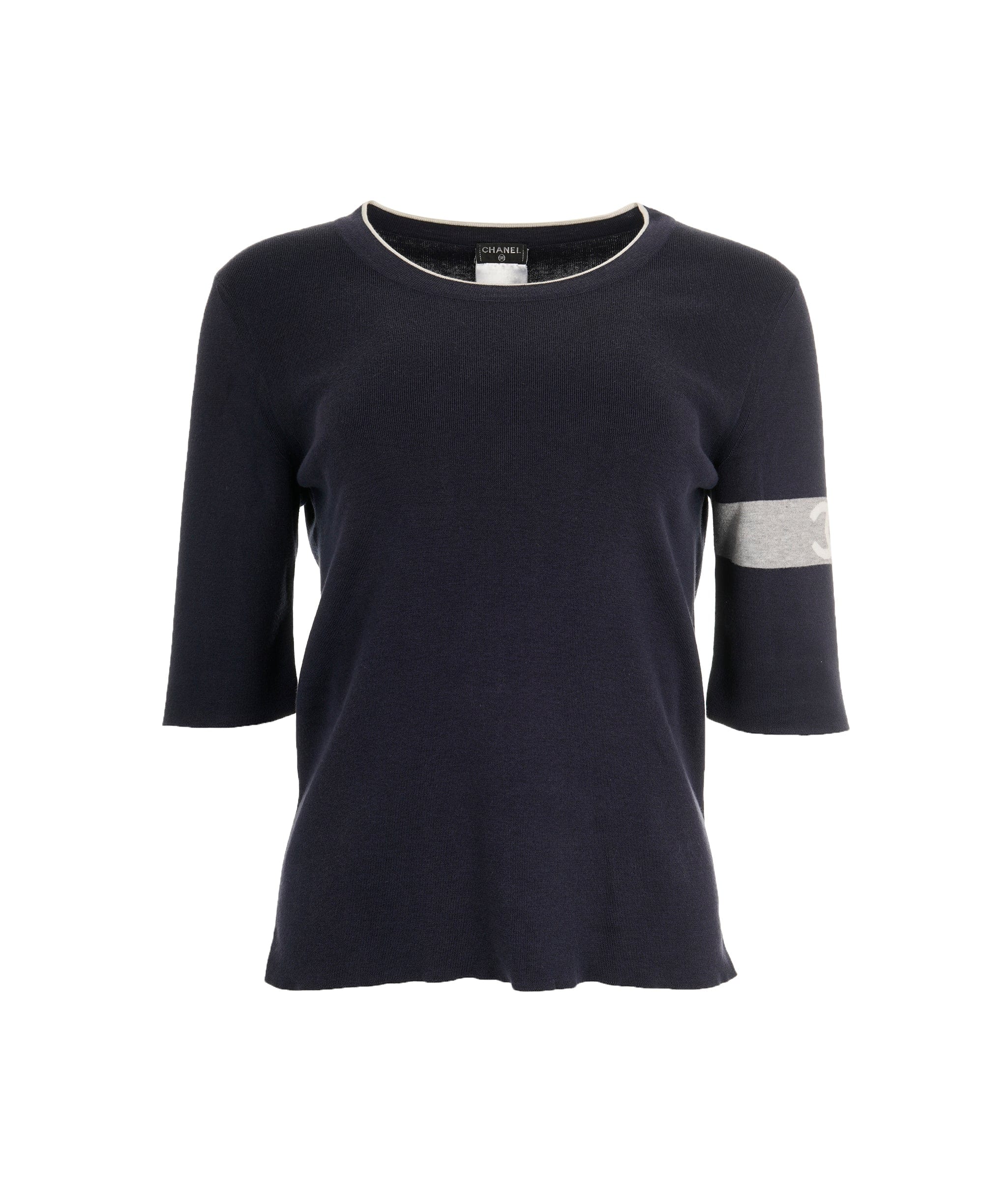 Chanel Chanel 08p CC Sleeve Top Navy 42 ASL9136