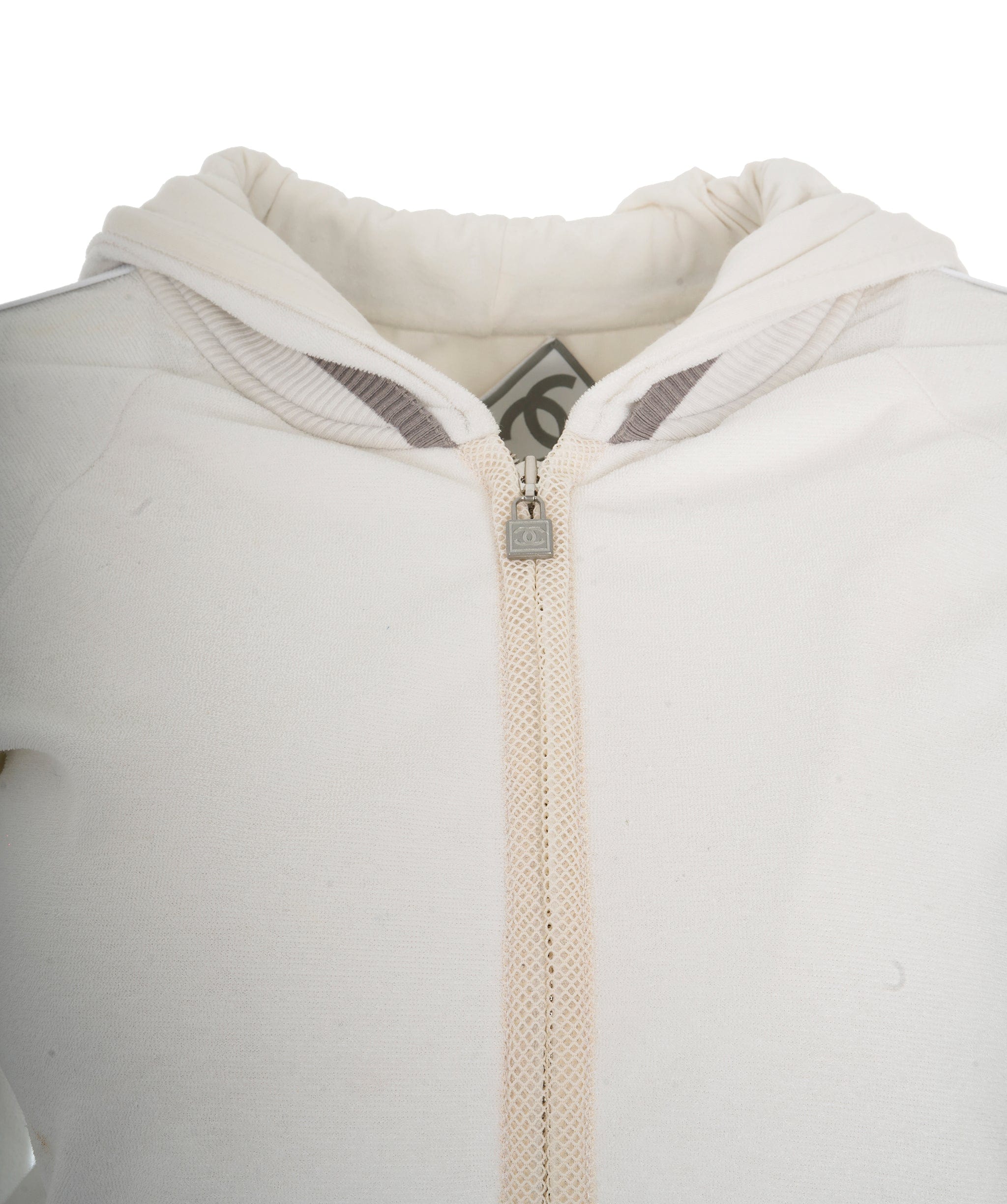 Chanel Chanel 08P Hoodie Jacket White ASL4479