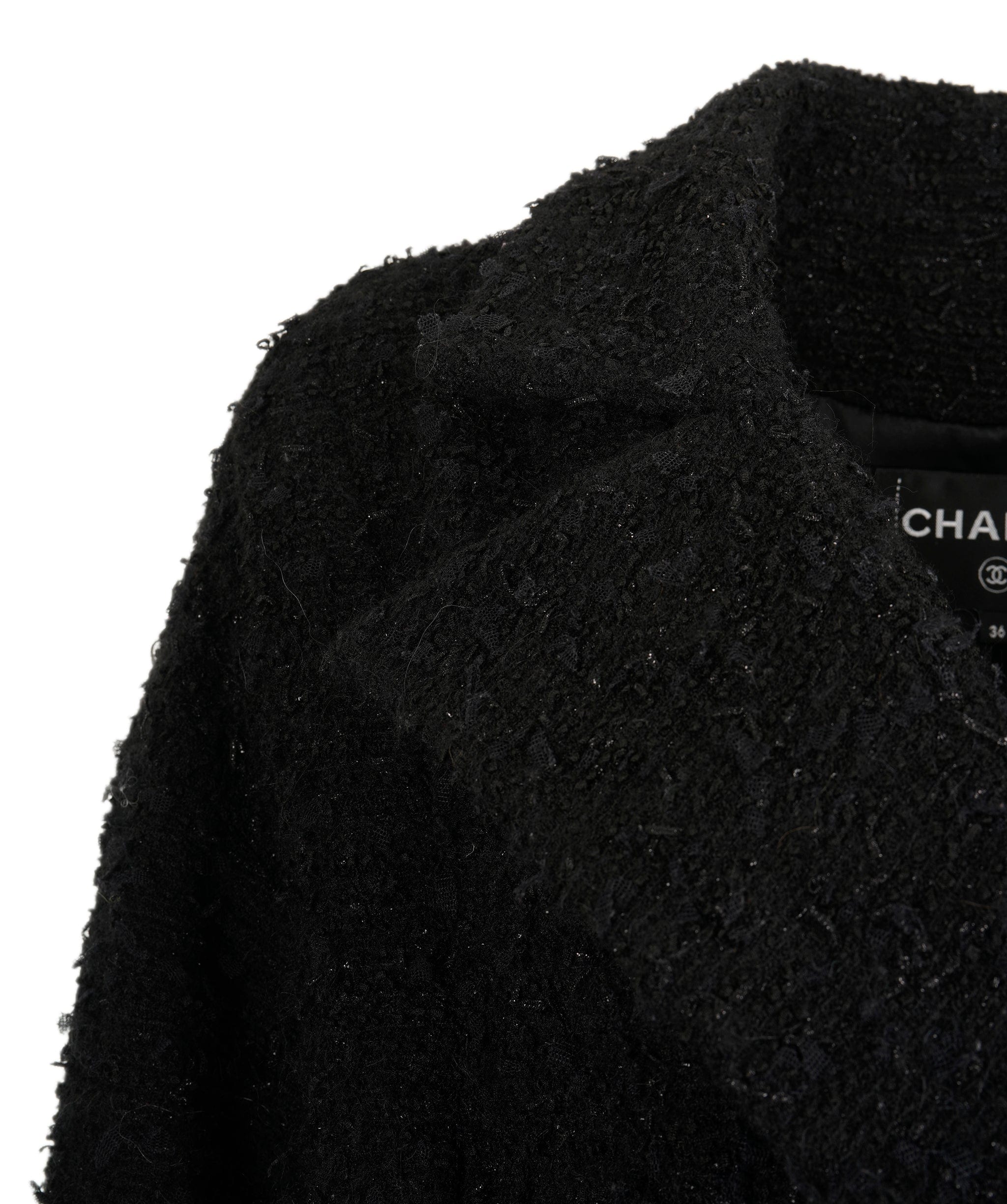 Chanel Chanel 2022 Jacket tweed black FR36 P71166V47698 AVC1305