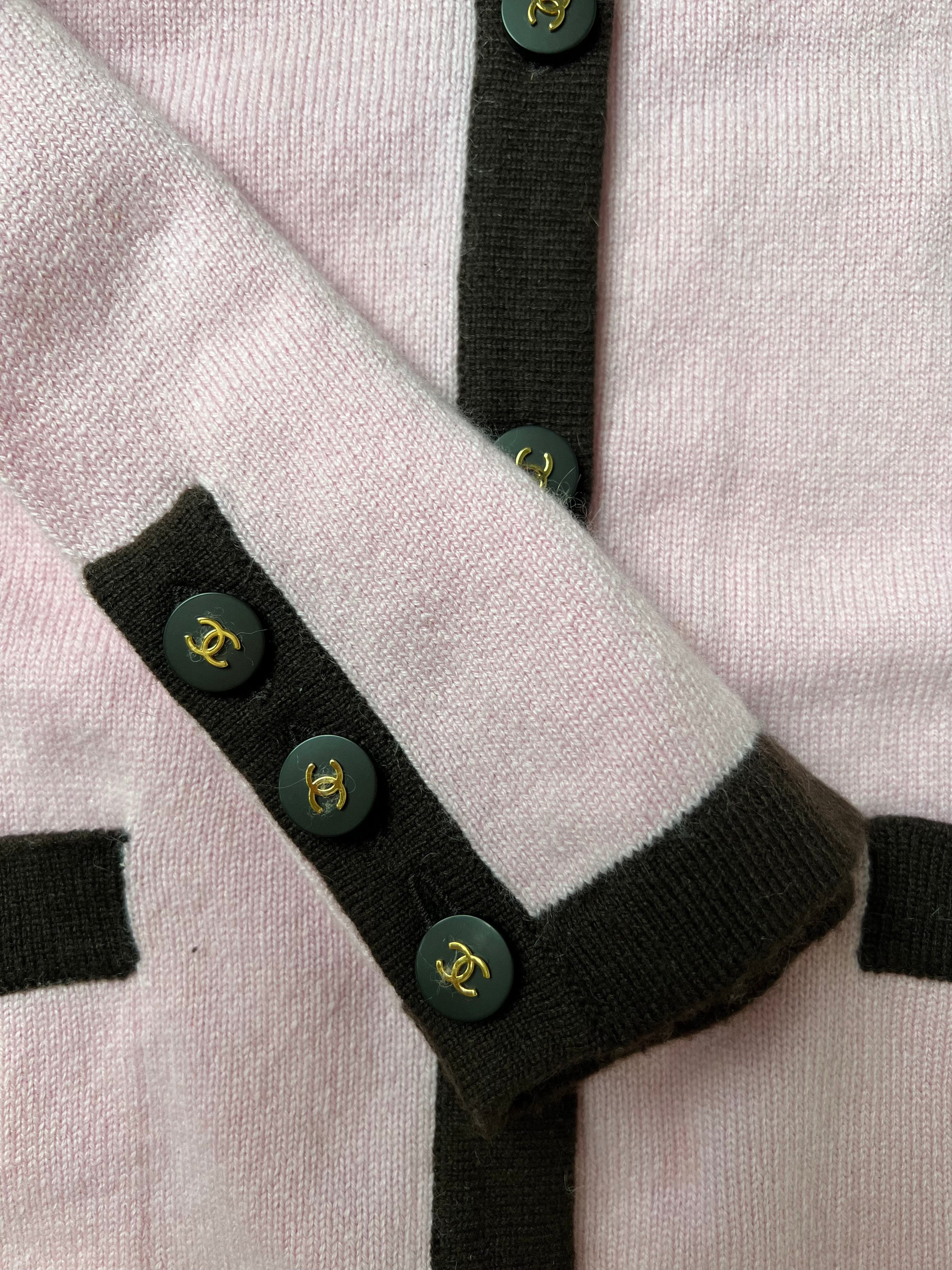 Chanel Chanel 96A Cashmere Cardigan Pink ASL8626