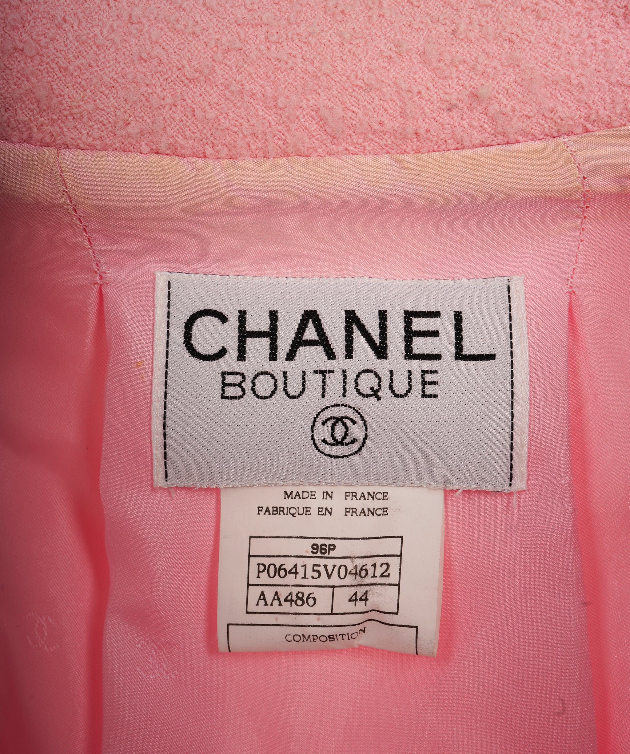 Chanel Chanel 96P Shirt Suit Pink #44 ASL9351