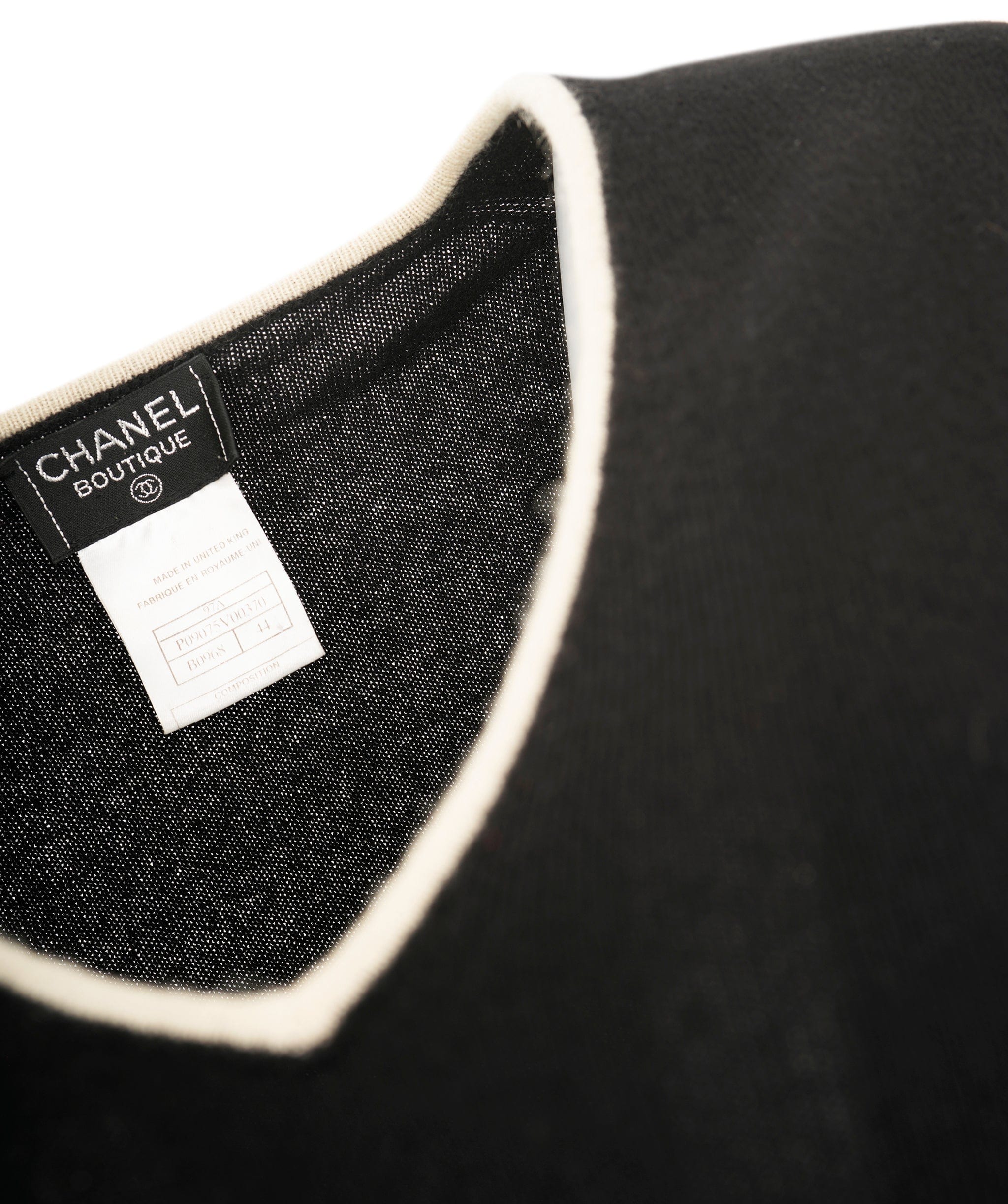 Chanel Chanel 97A CC Cashmere Sweater Black - ASL8656