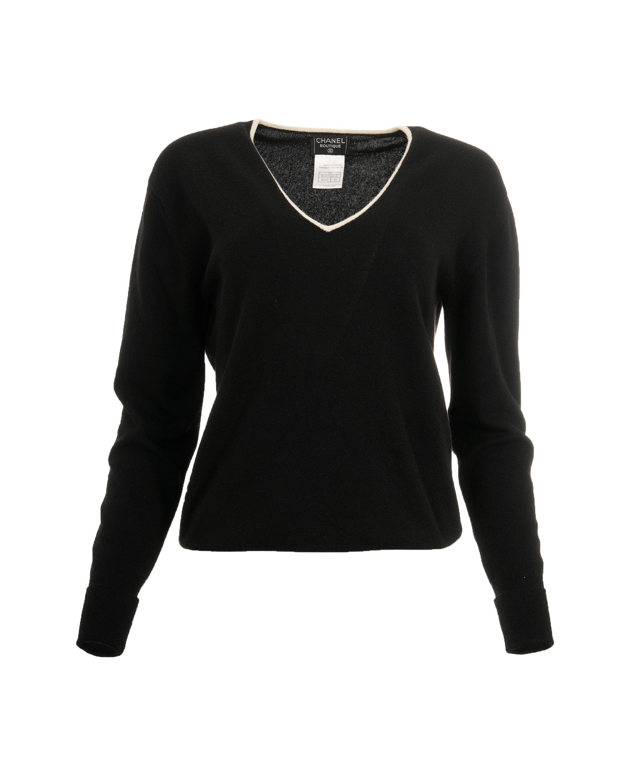 Chanel Chanel 97A CC Cashmere Sweater Black - ASL8656