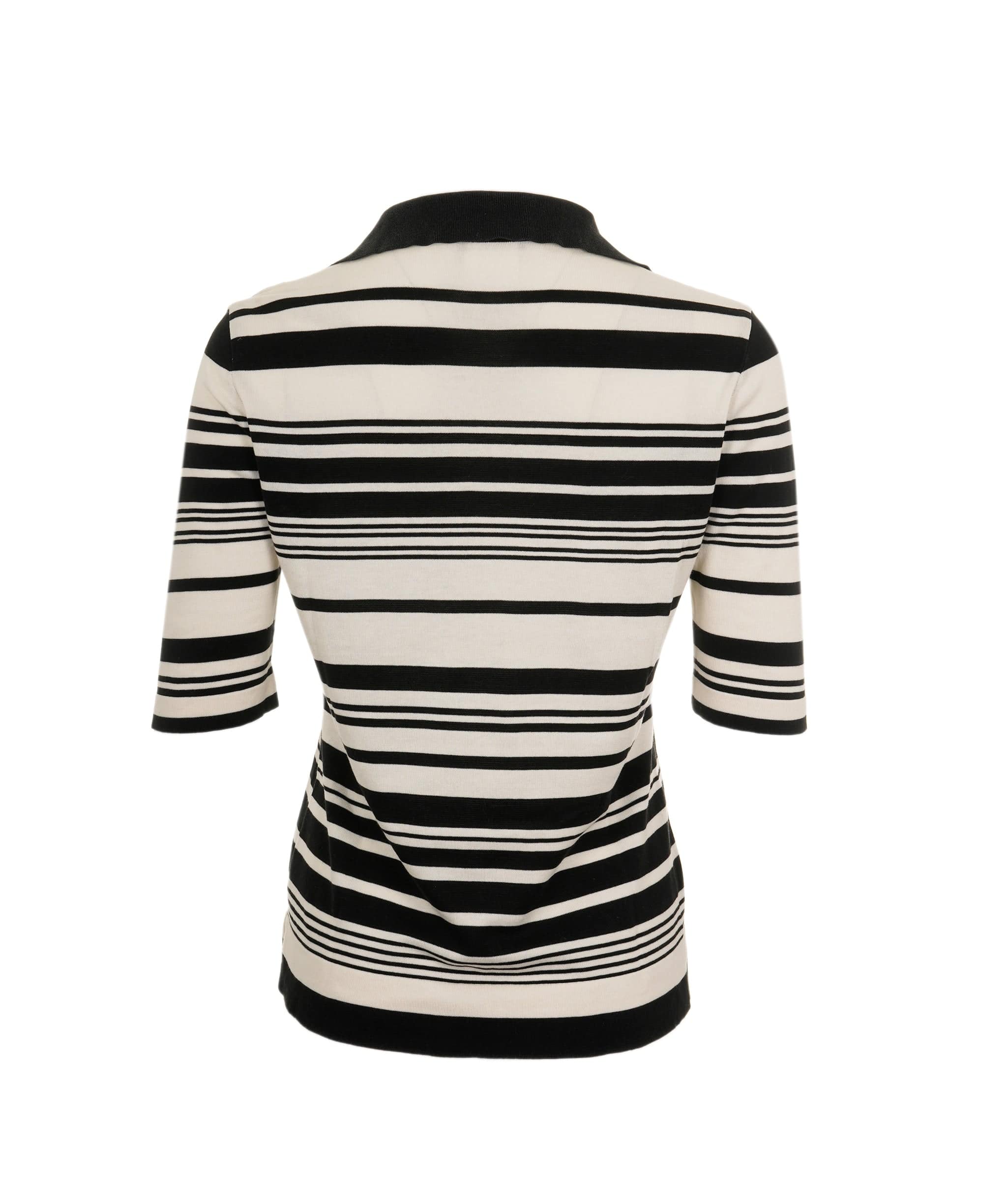 Chanel Chanel 98P Stripe Knit Polo ASL8869