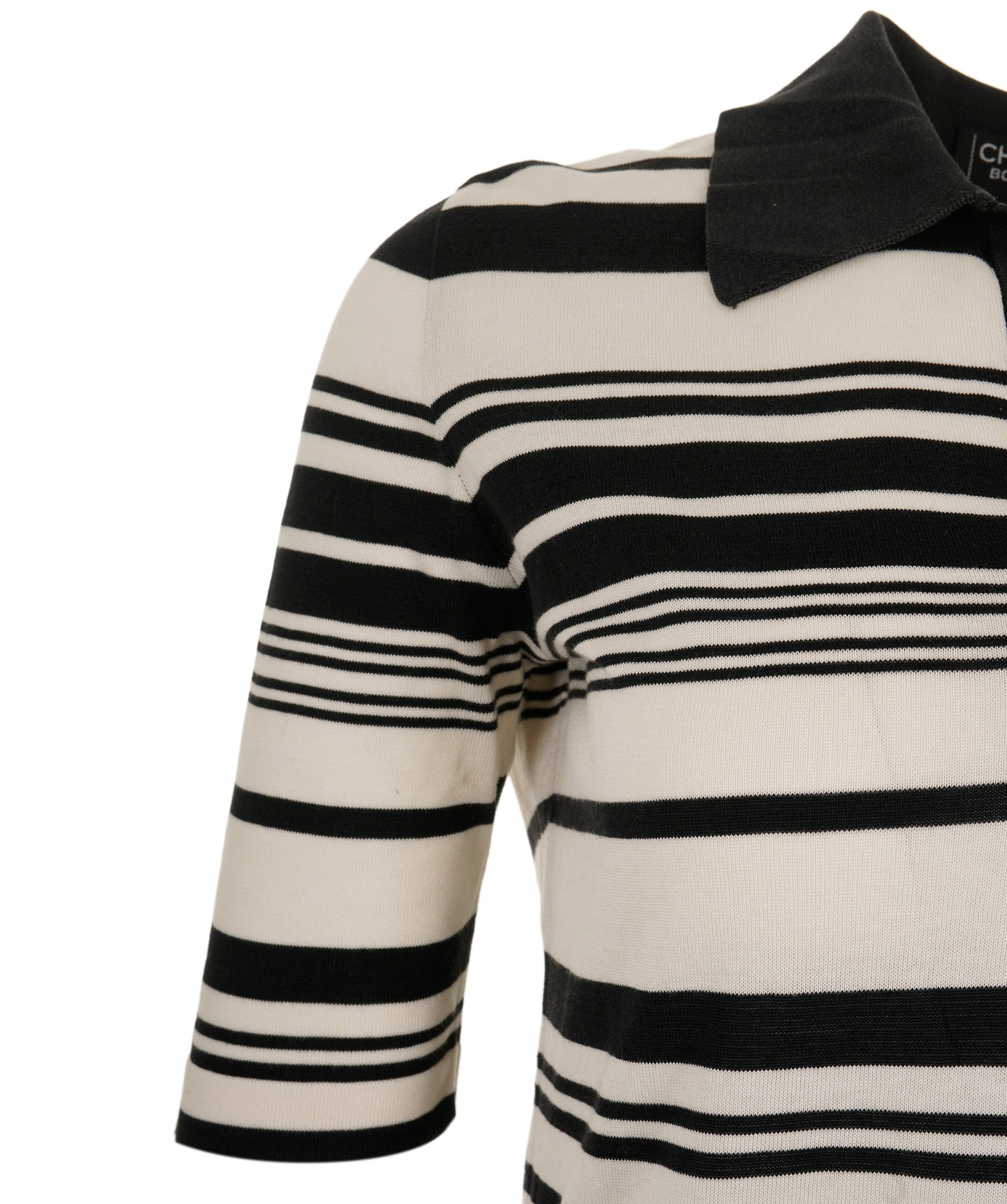 Chanel Chanel 98P Stripe Knit Polo ASL8869