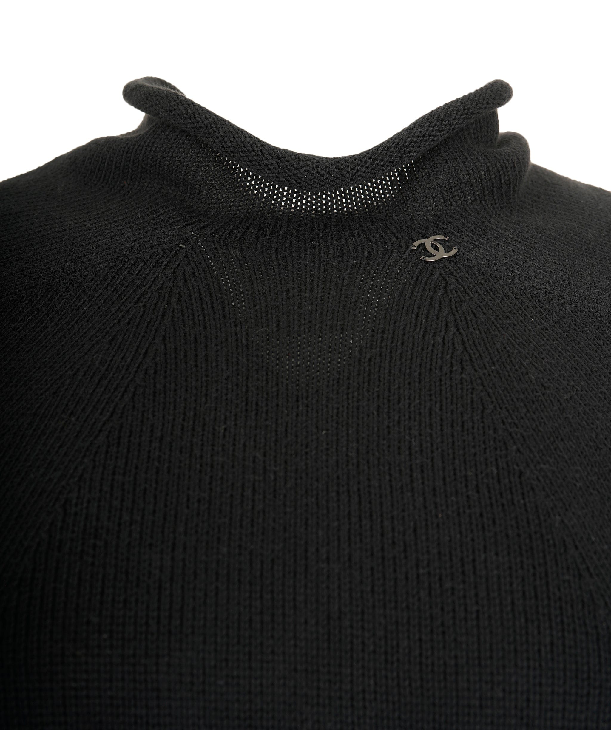 Chanel Chanel 99P CC High Neck Sweater Black