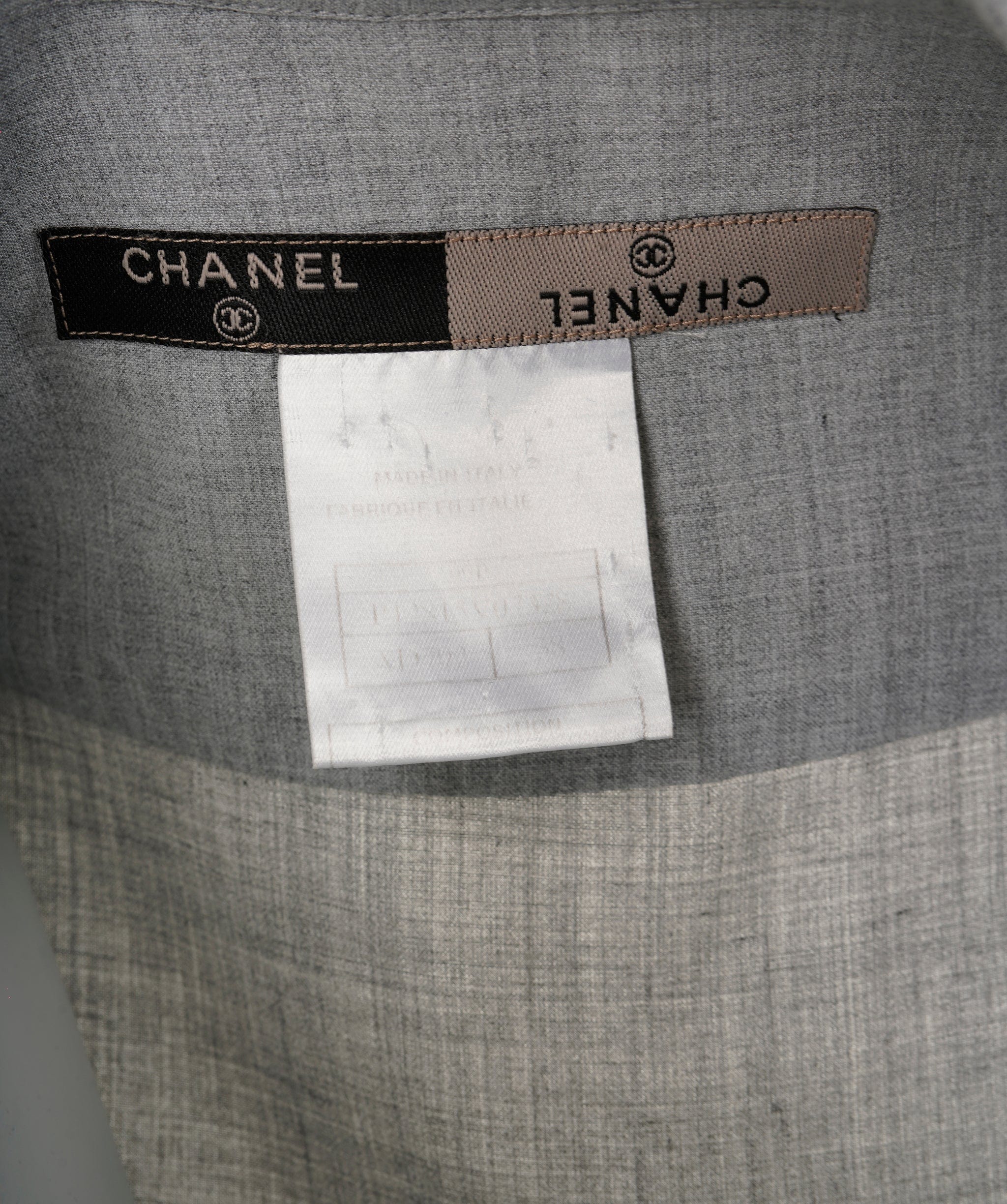 Chanel Chanel 99P Sleeveless Shirt Gray ASL7715