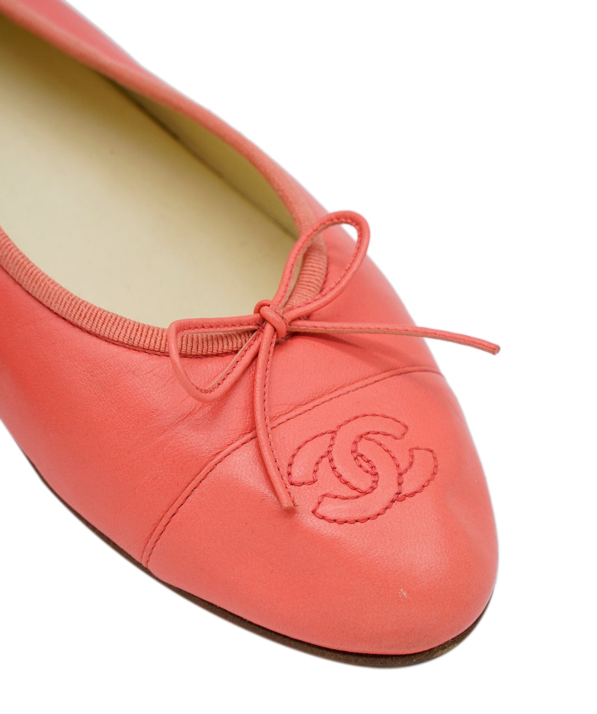 Chanel Chanel ballerina pumps coral pink - ASL8527