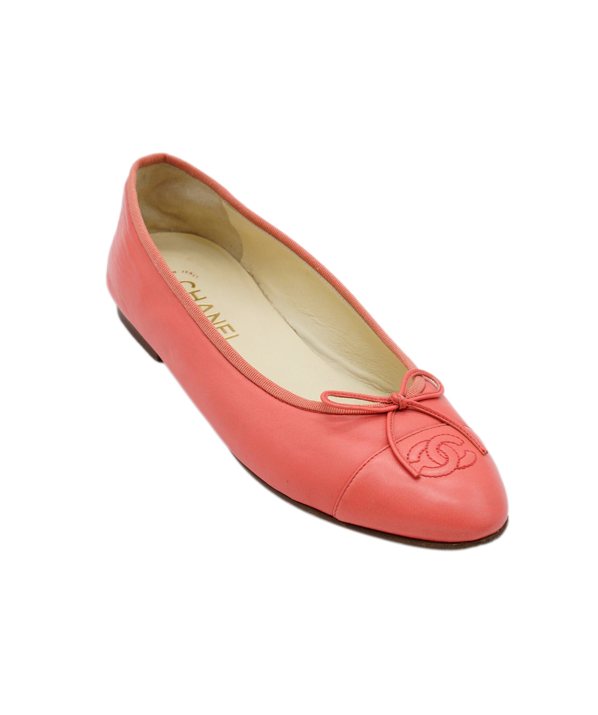 Chanel Chanel ballerina pumps coral pink - ASL8527