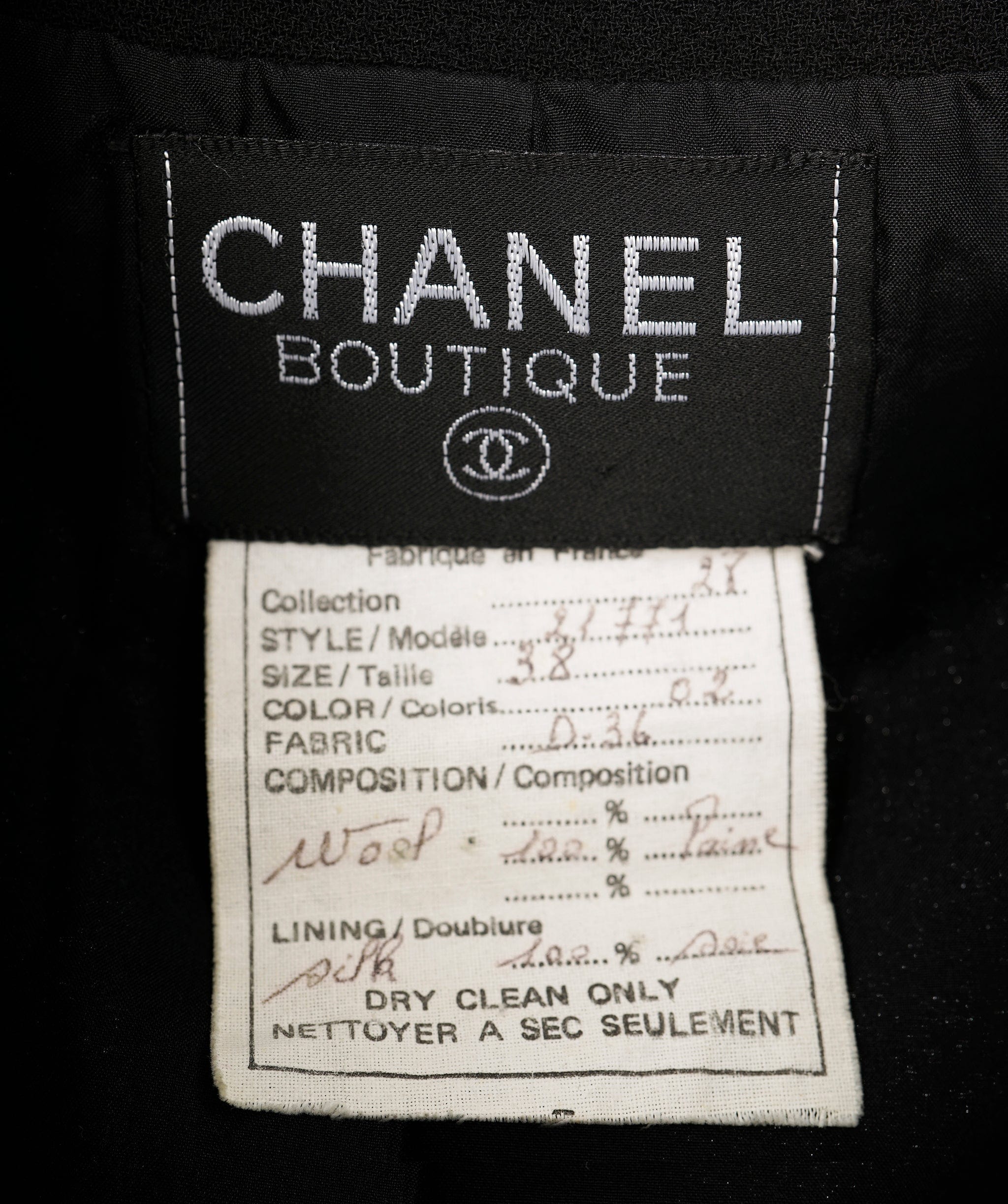 Chanel Chanel Blazer Jacket Black ASL8613