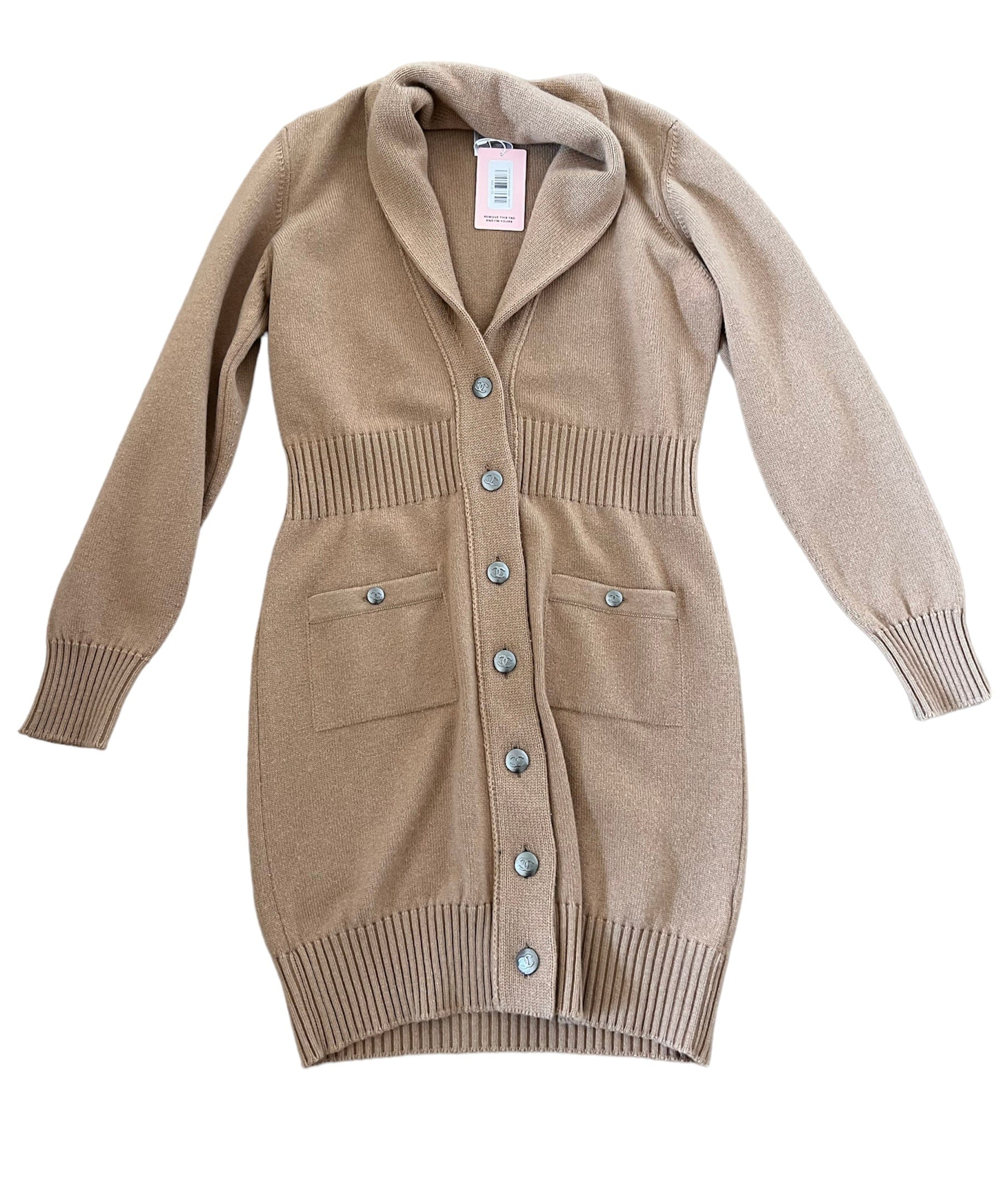 Chanel Chanel camel cashmere cardigan - AWL4173