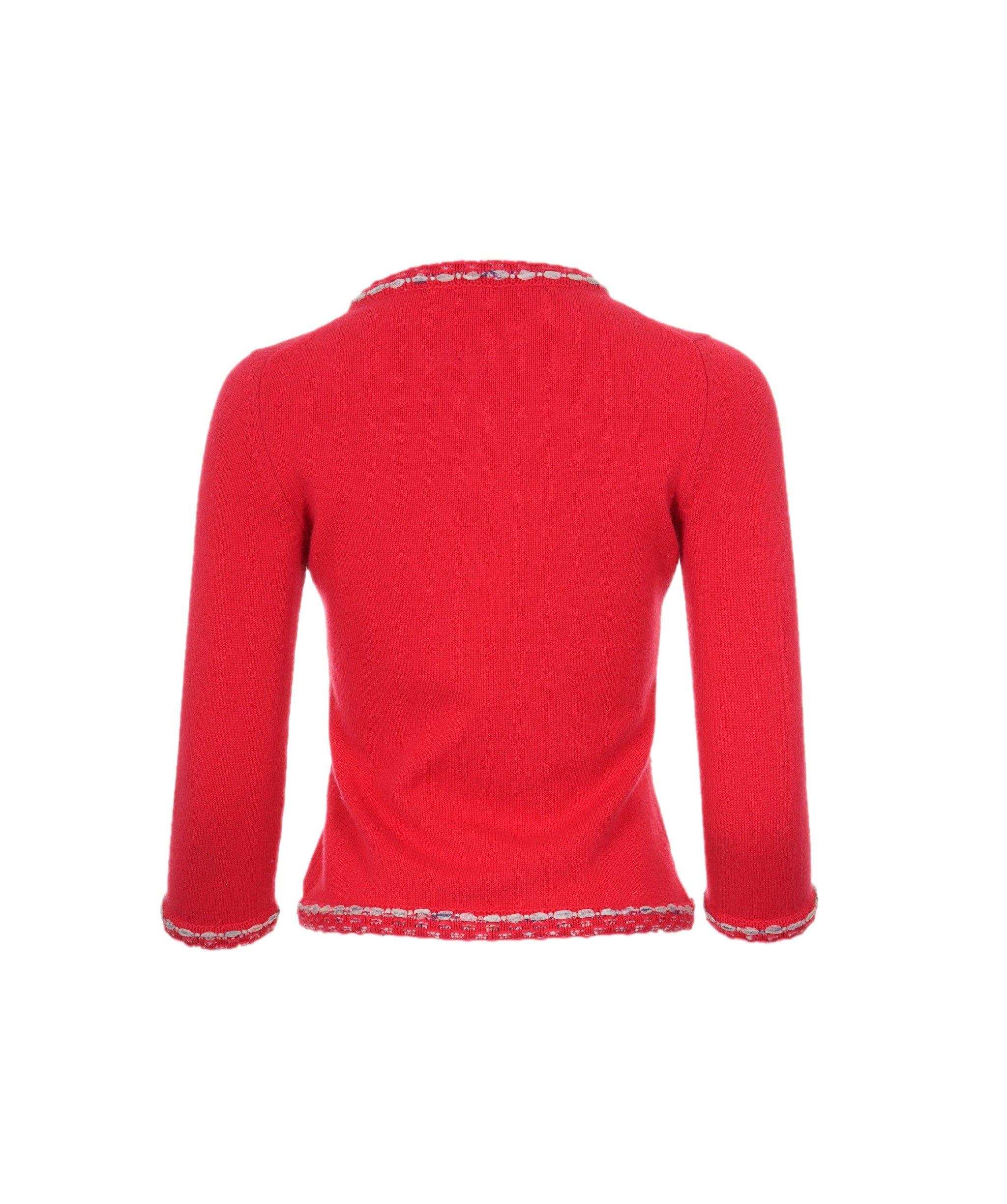 Chanel Chanel cashmere red cardigan AEL1156