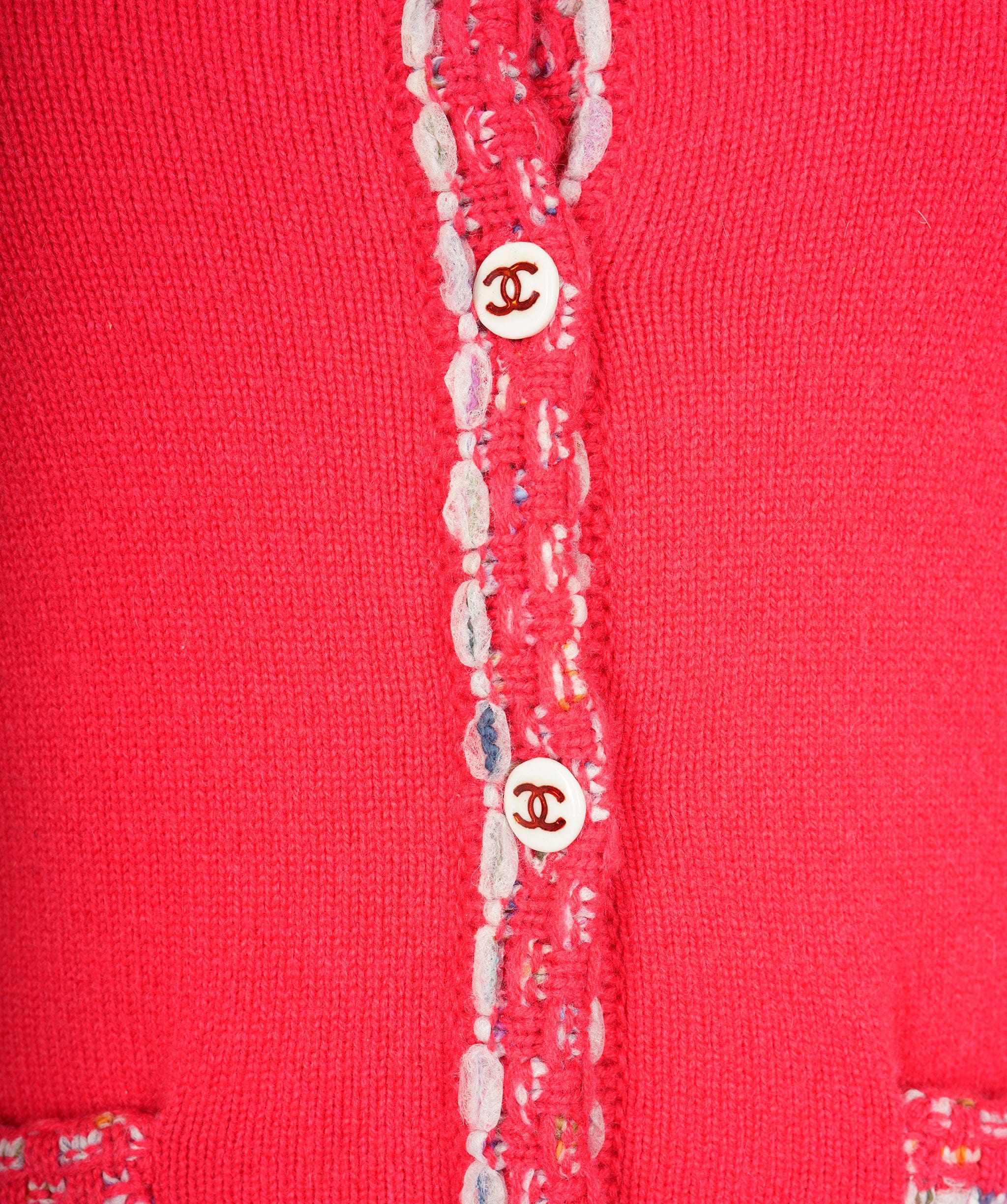 Chanel Chanel cashmere red cardigan AEL1156