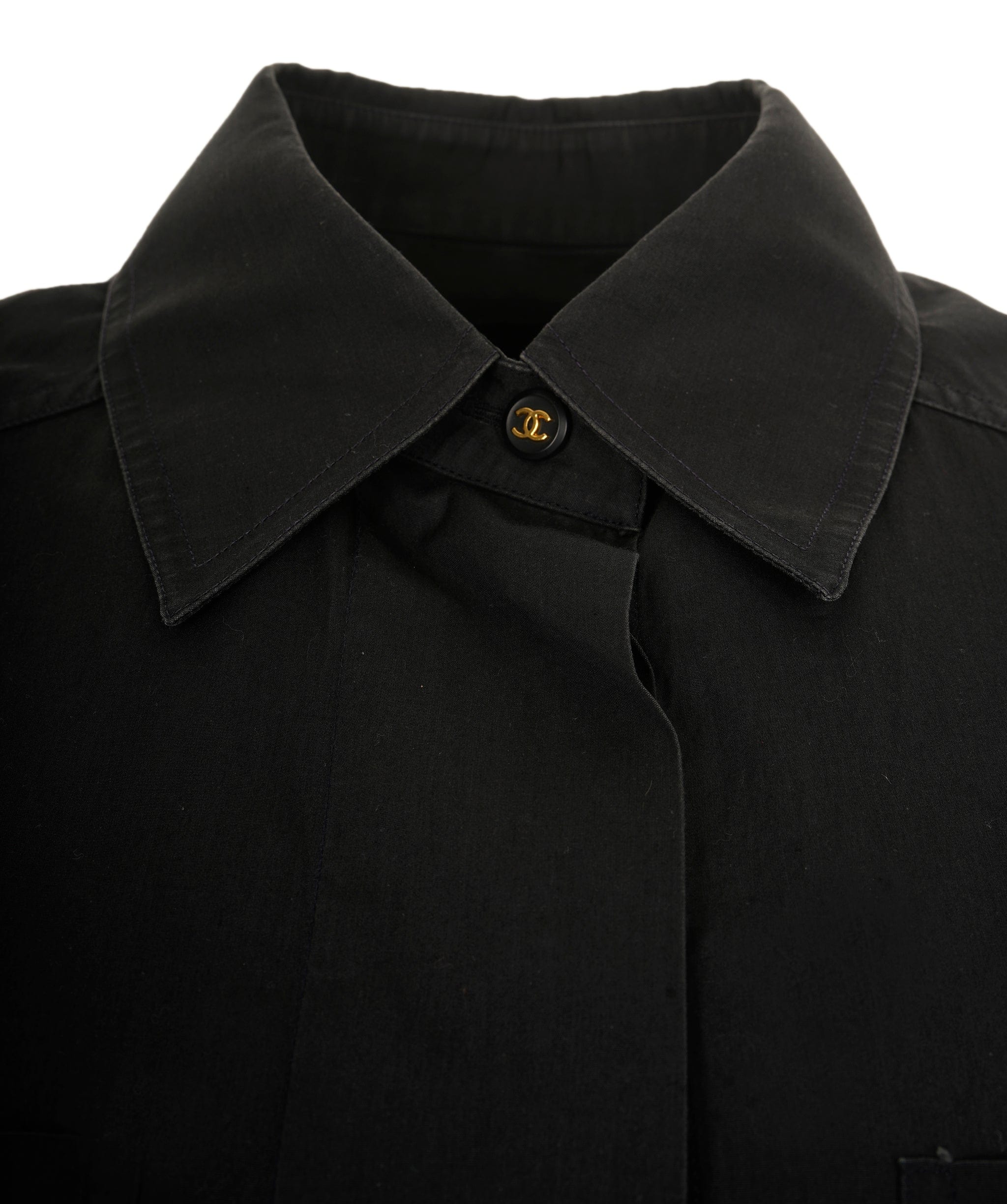 Chanel Chanel CC Button Shirt Black ASL7585