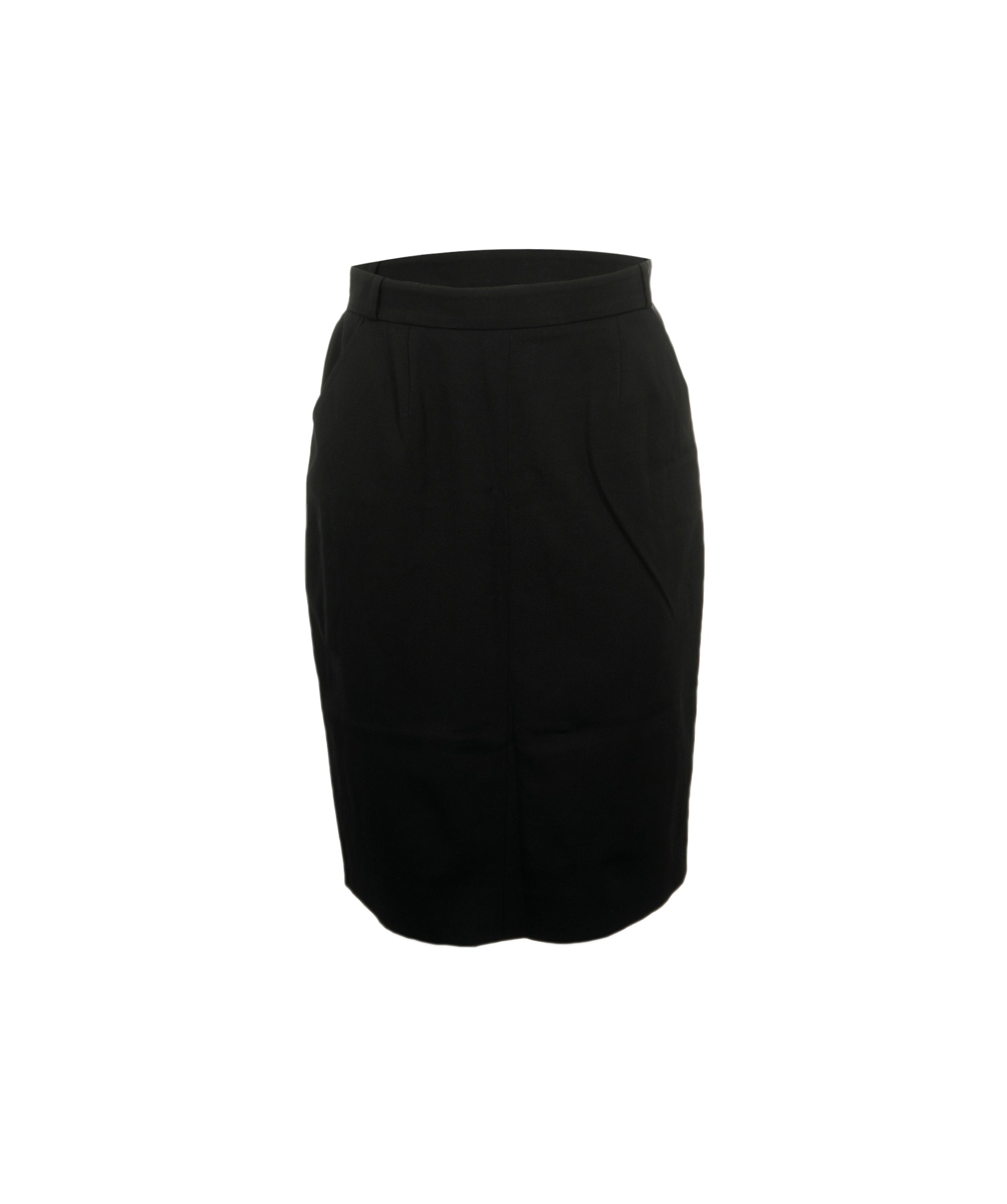 Chanel Chanel CC Button Skirt Black ASL8850