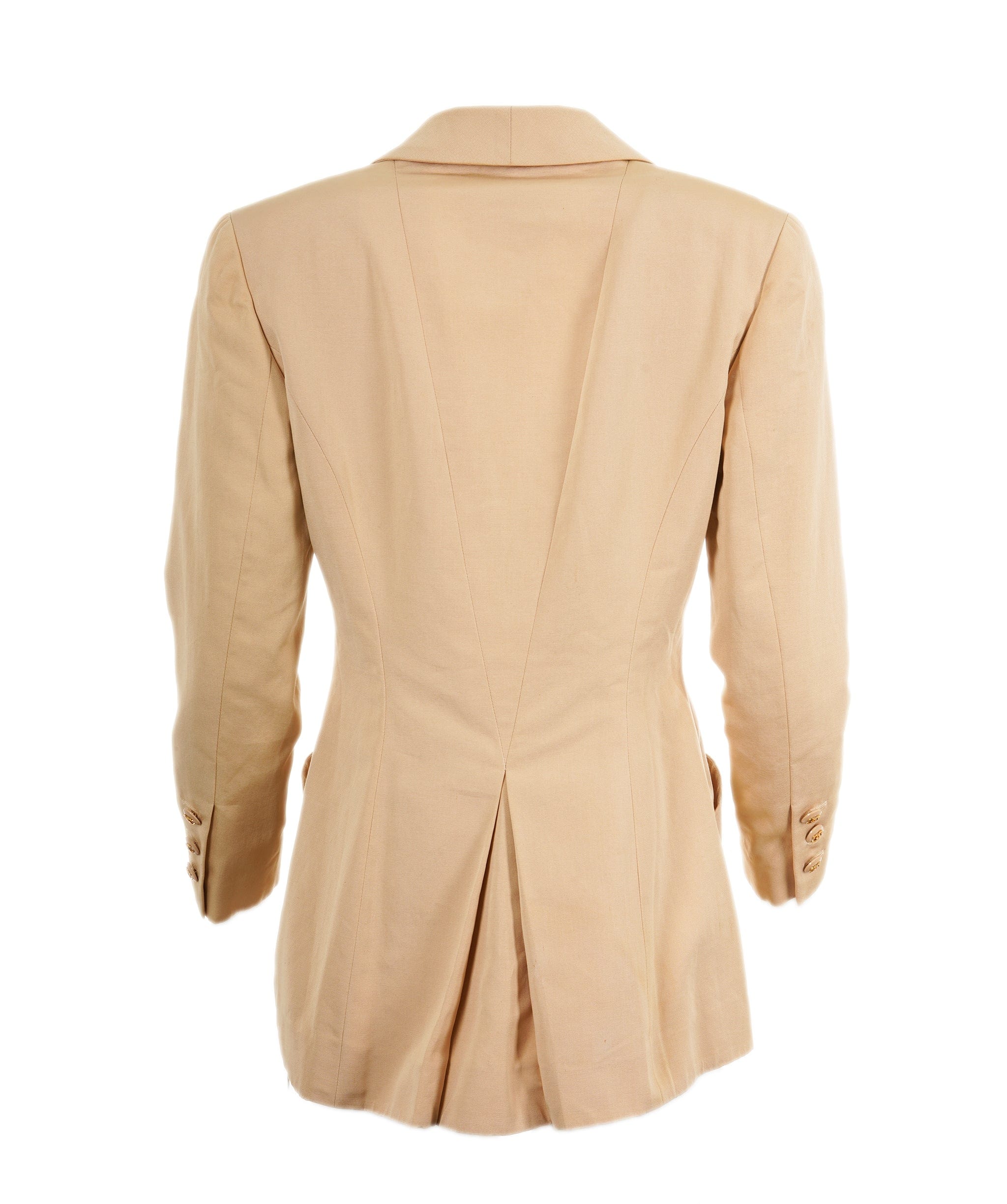 Chanel Chanel CC Button Skirt Suits Beige ASL9168