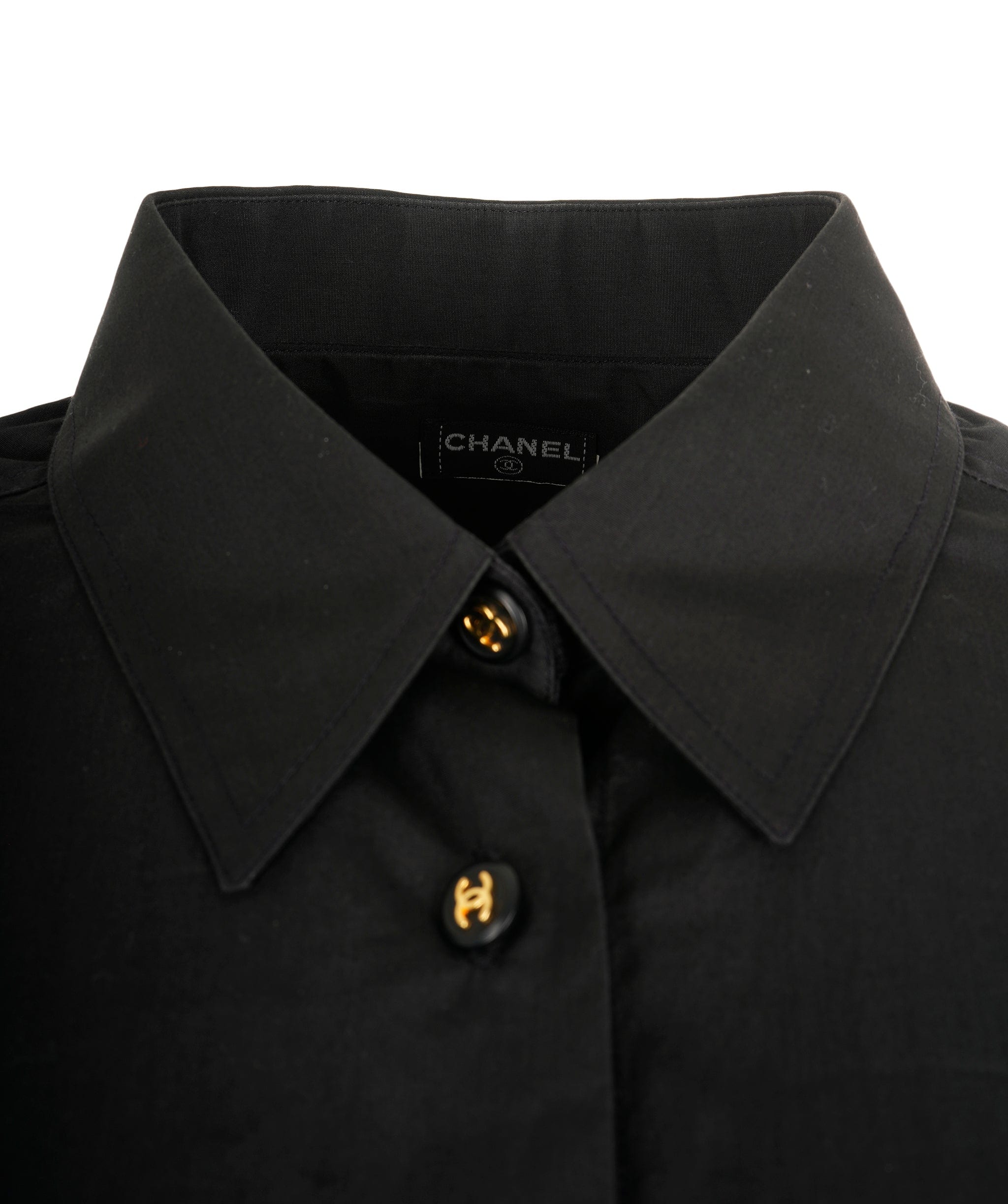 Chanel Chanel CC Button up Shirt Black ASL8276