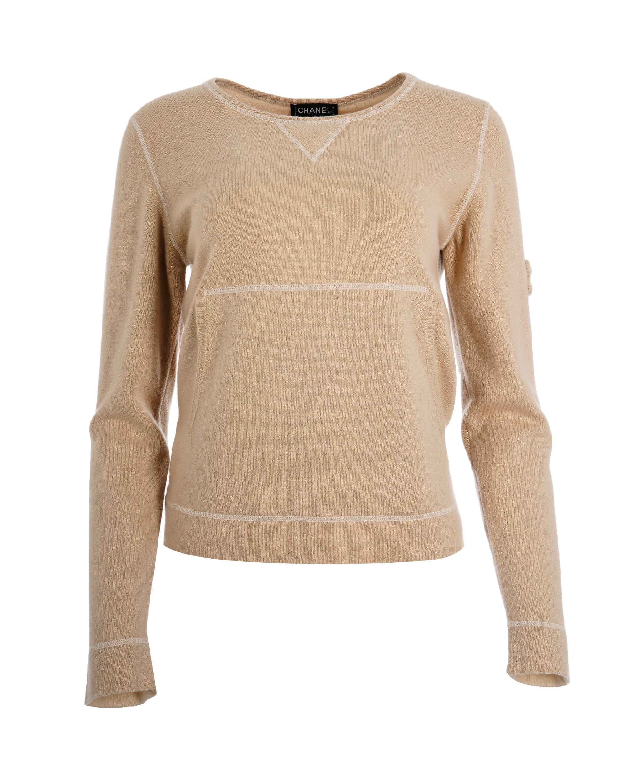 Chanel Chanel CC Cashmere Sweater Beige ASL4872