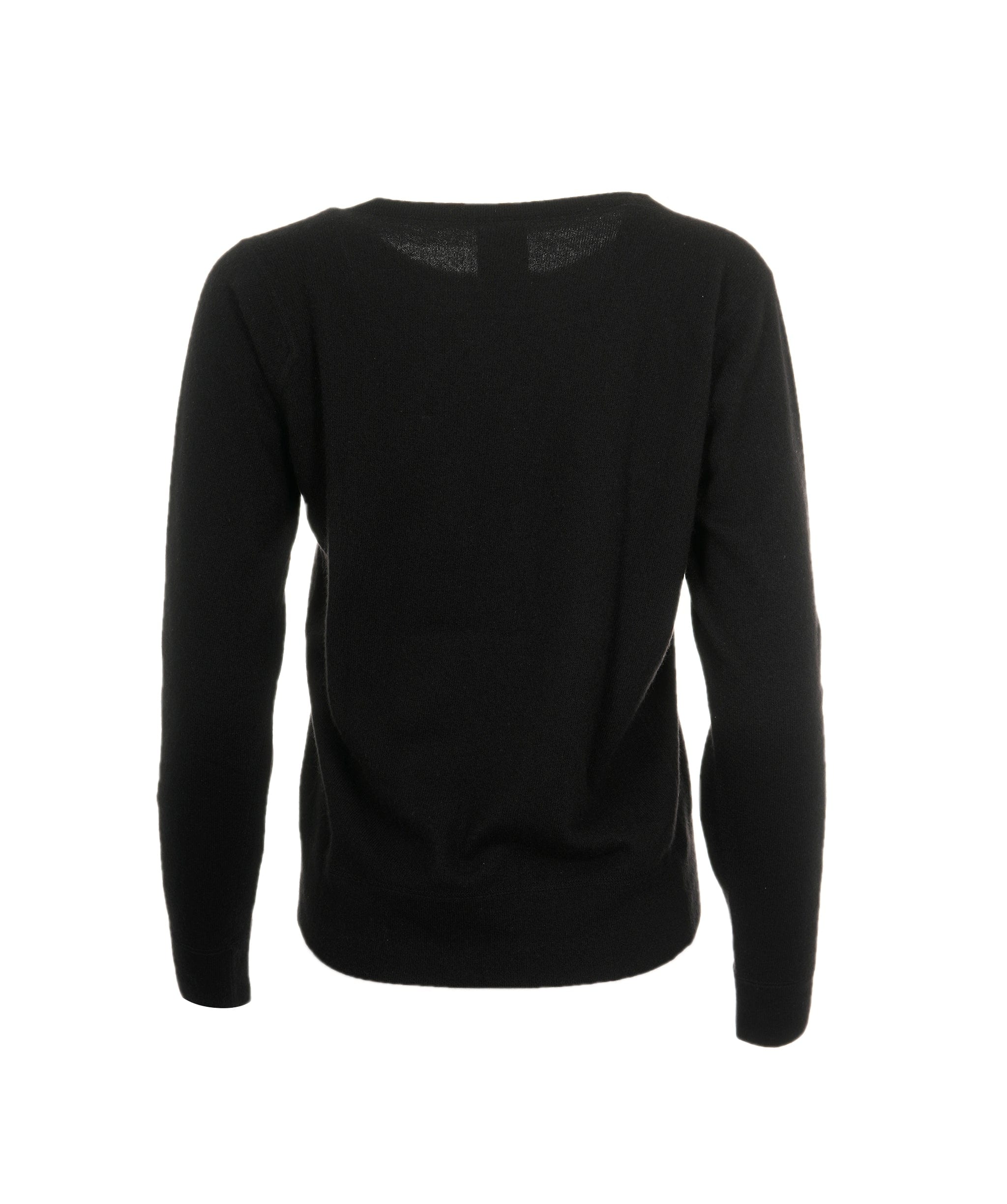 Chanel Chanel CC Cashmere Sweater Black #44 ASL8617