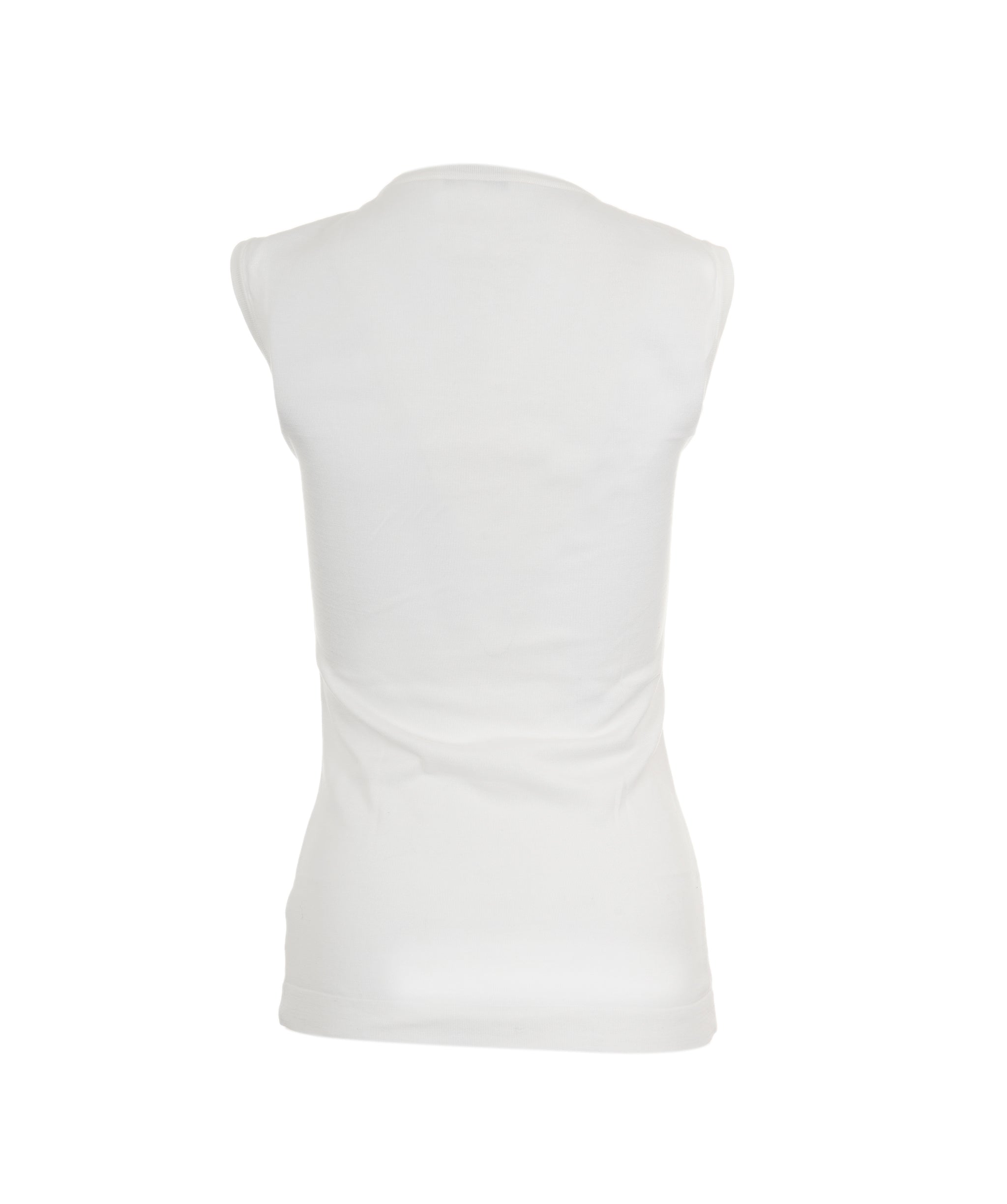 Chanel Chanel CC Knit Tank Top White ASL8611