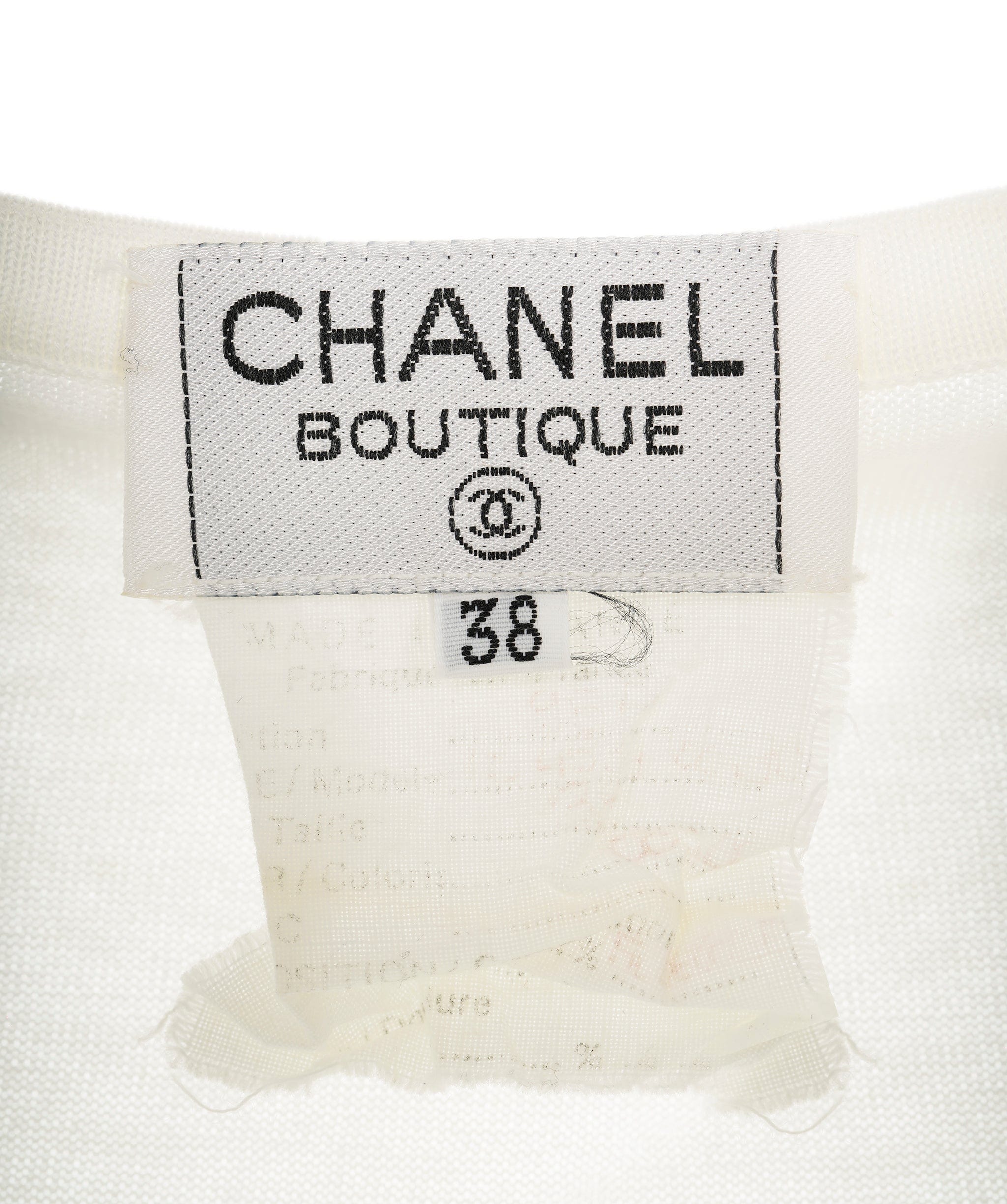 Chanel Chanel CC Knit Tank Top White ASL8611