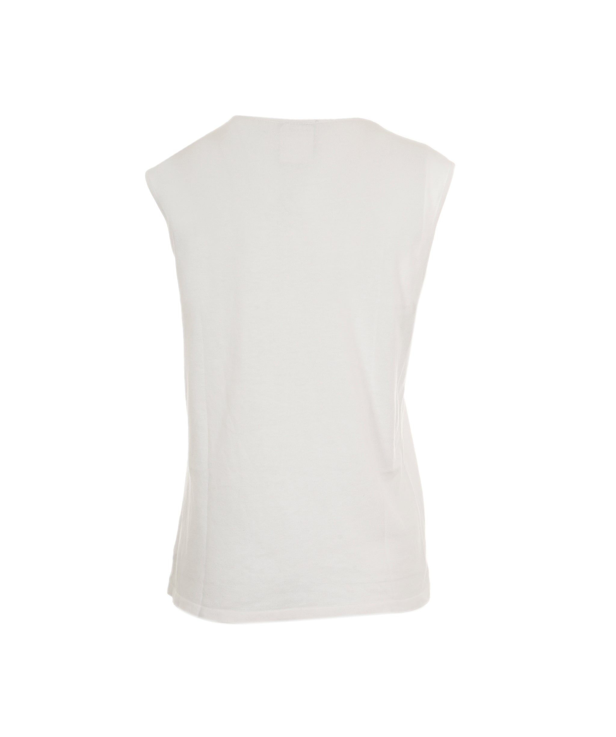 Chanel Chanel CC Knit Tank White ASL8614