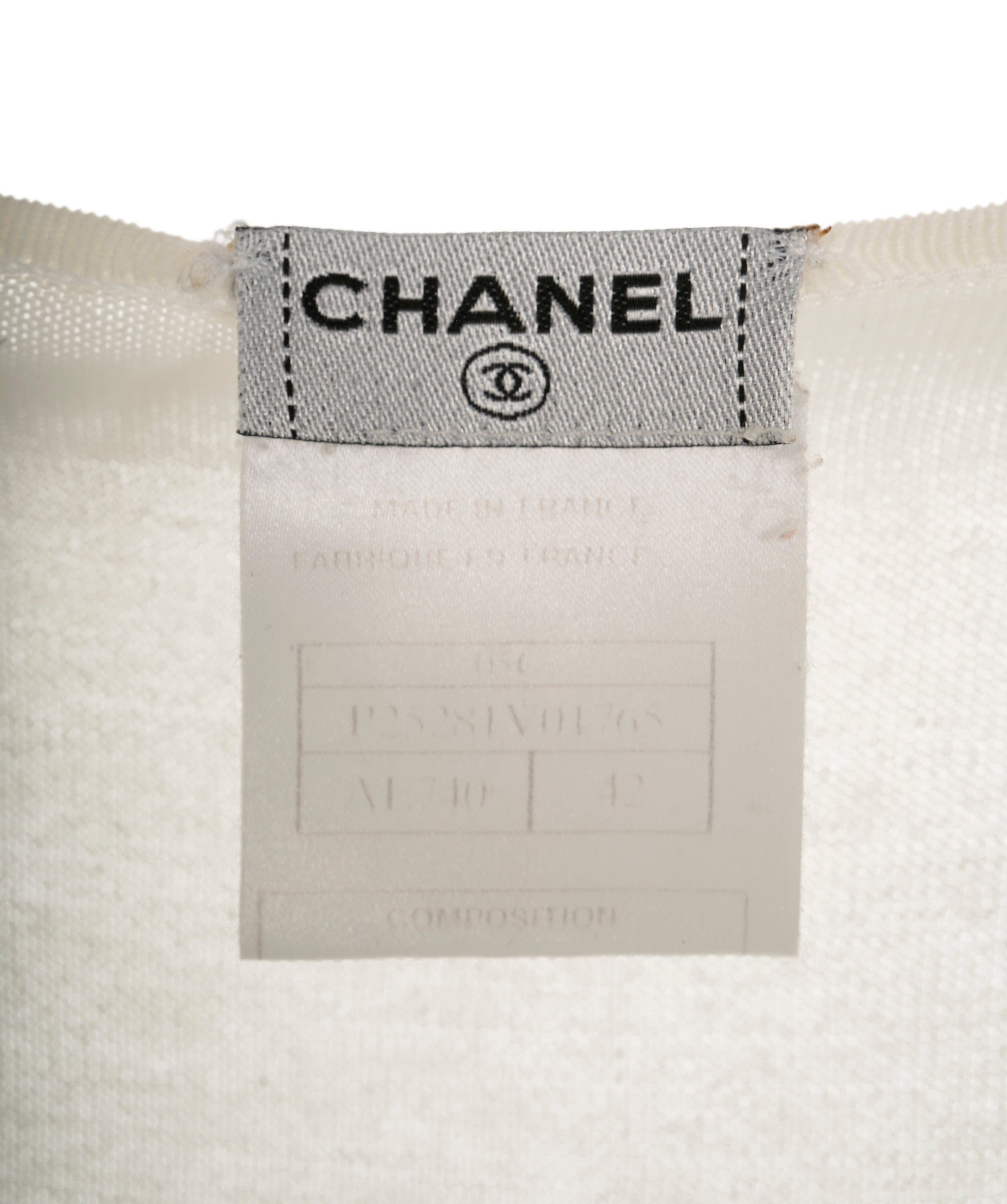 Chanel Chanel CC Knit Tank White ASL8614