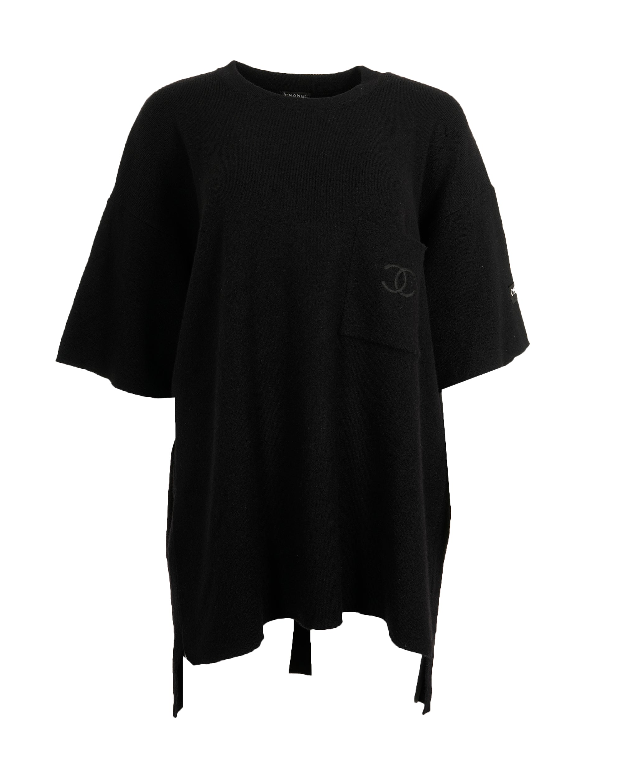 Chanel Chanel CC Logo Over Size Knit Top ASL9802