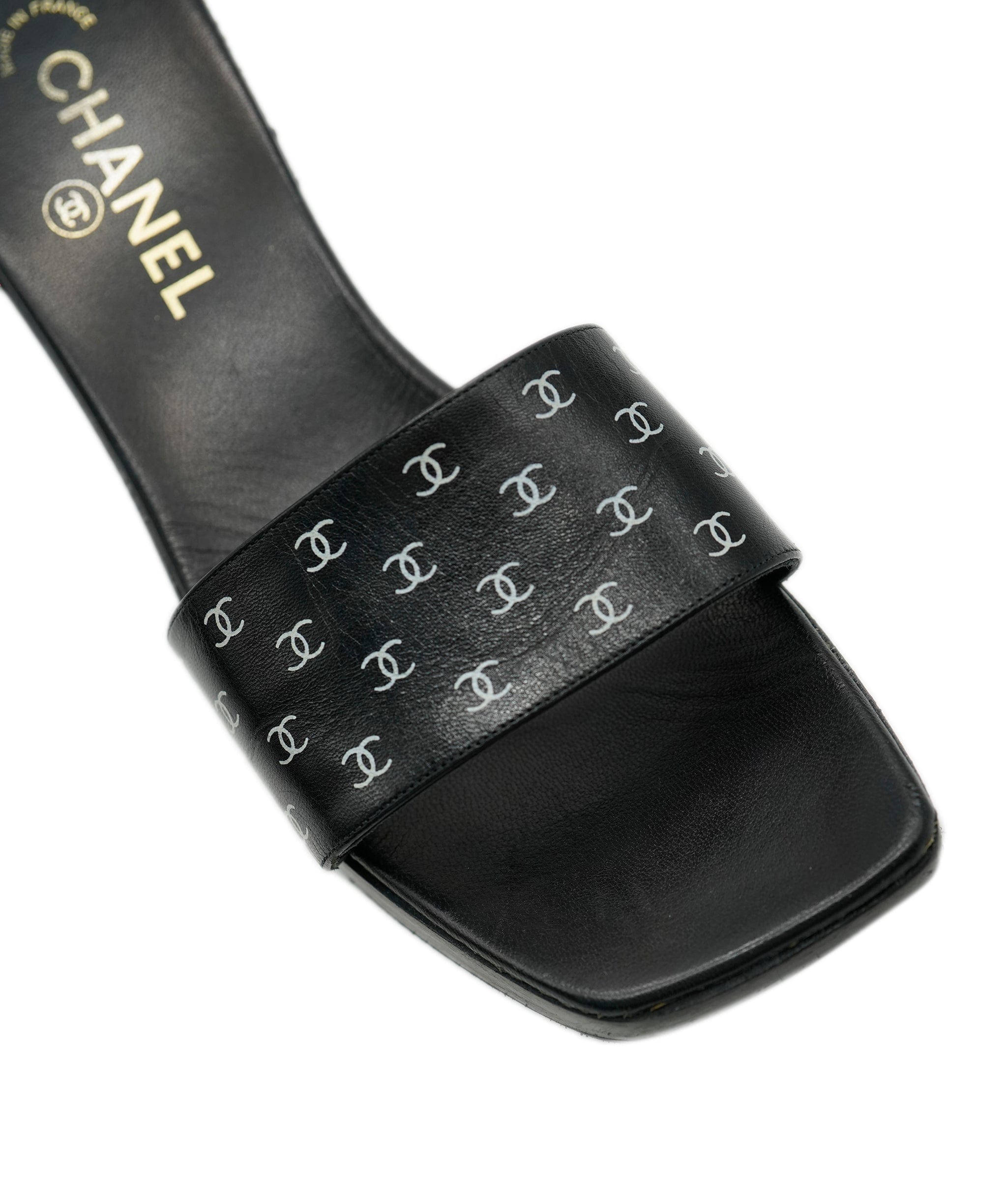 Chanel Chanel CC Logo Sandals Black ASL9939